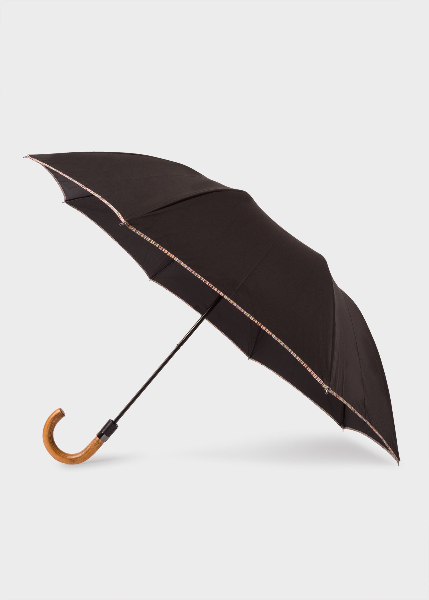 Signature Stripe Boarder Compact Umbrella