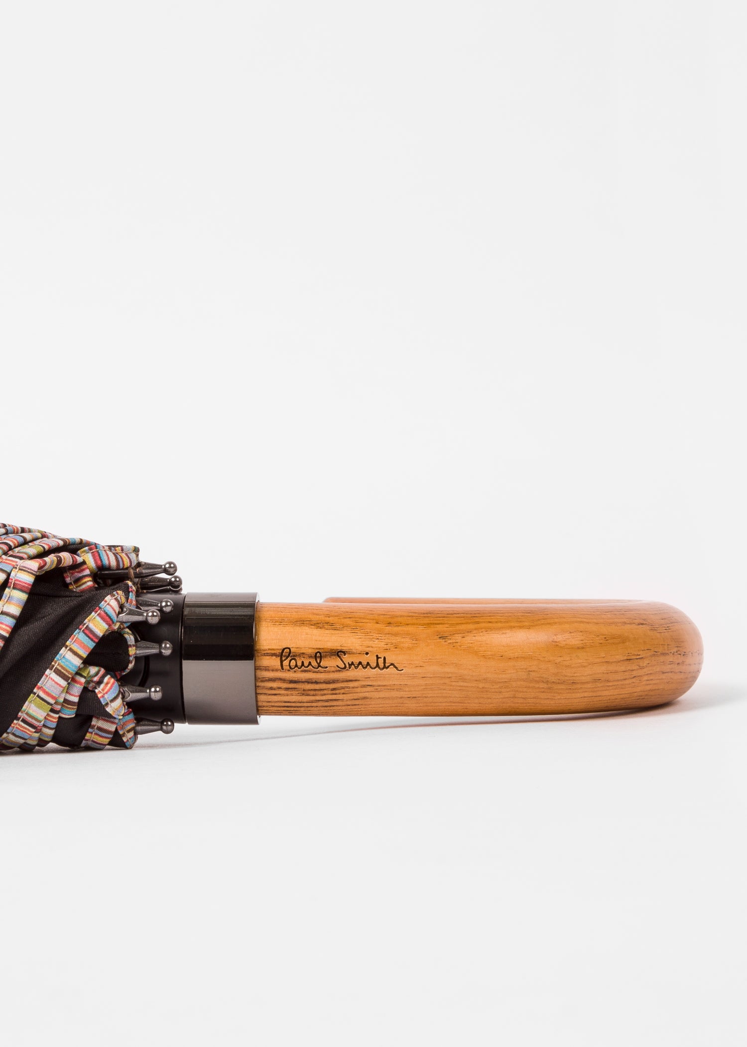 Signature Stripe Boarder Compact Umbrella