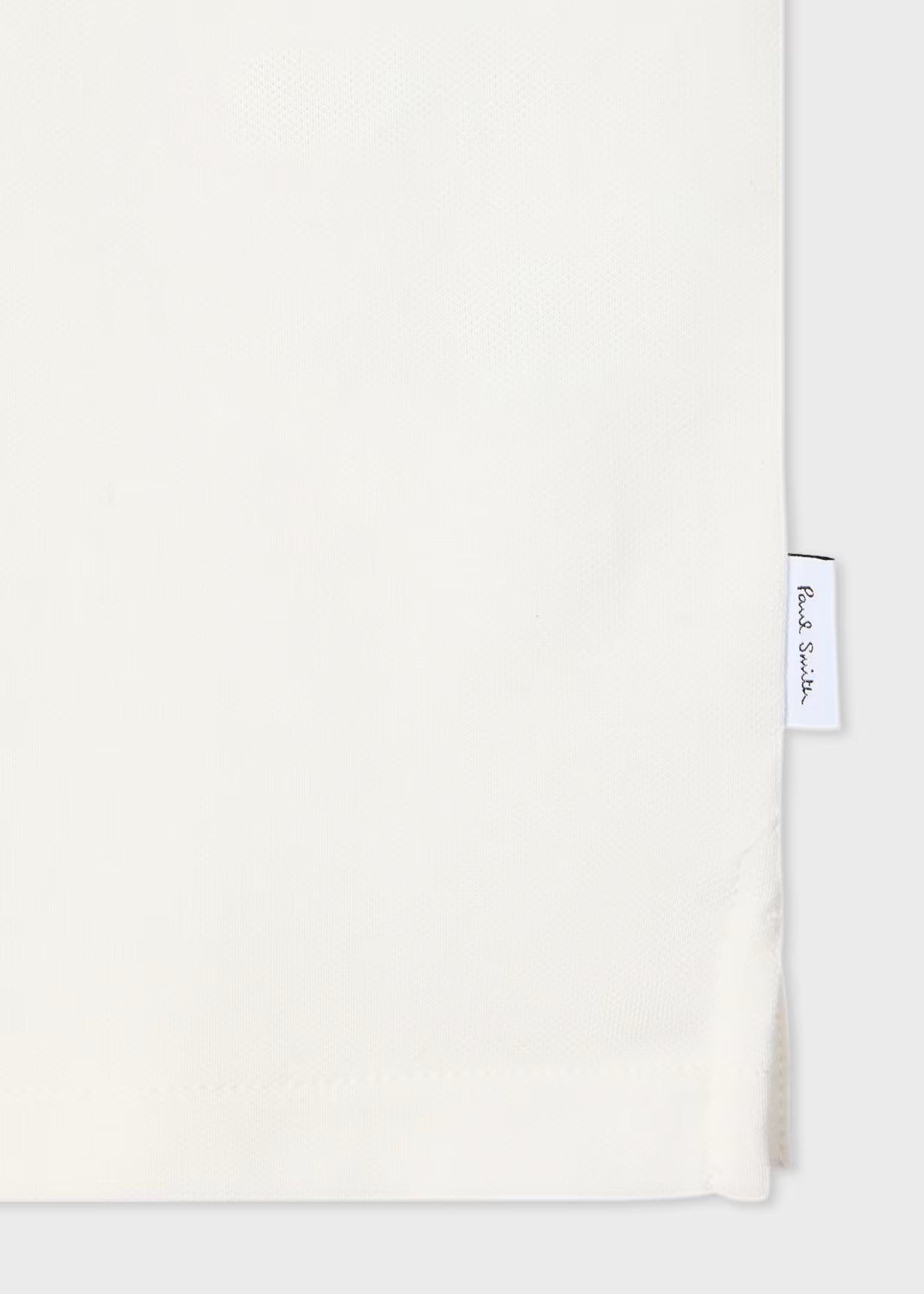 Regular Fit Zip Polo Shirt Off White