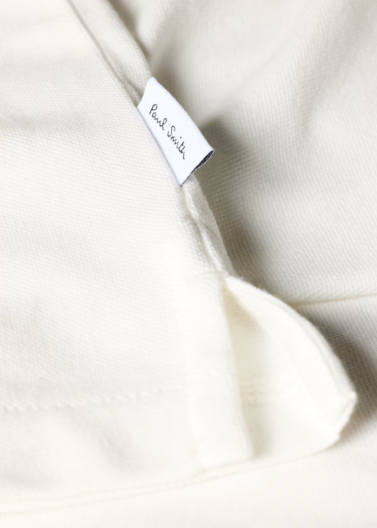 Regular Fit Zip Polo Shirt Off White