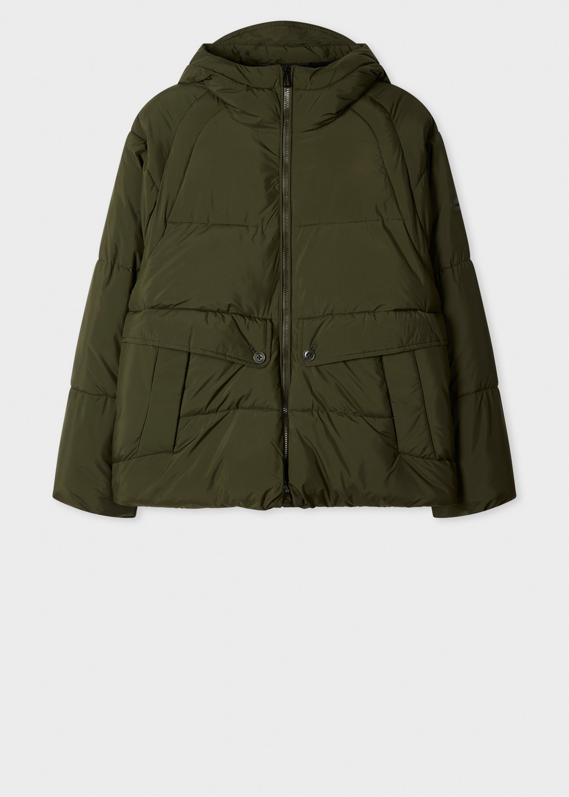 Recycled Polyester Hooded Puffer Jacket