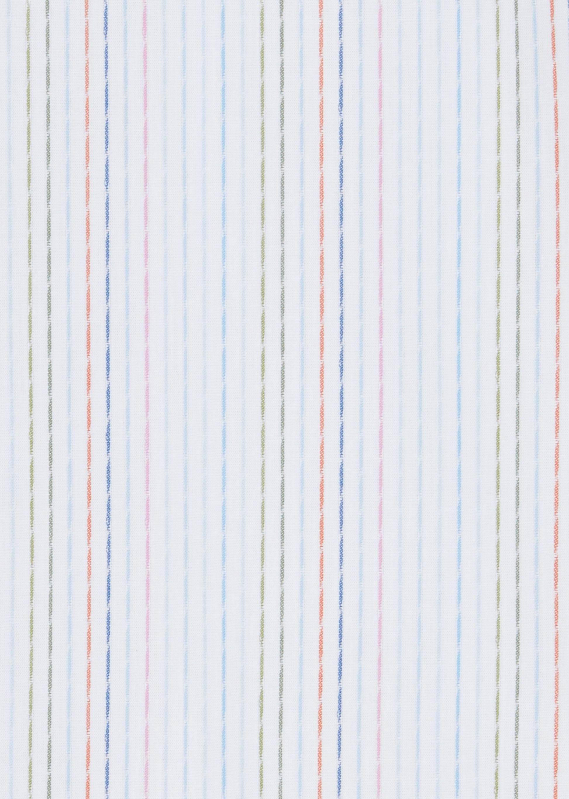 White Yarn Dyed Cotton Striped Shirt
