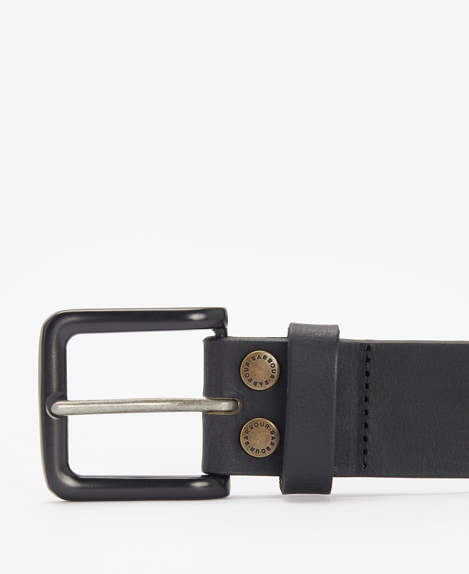 Double Rivet Belt Black