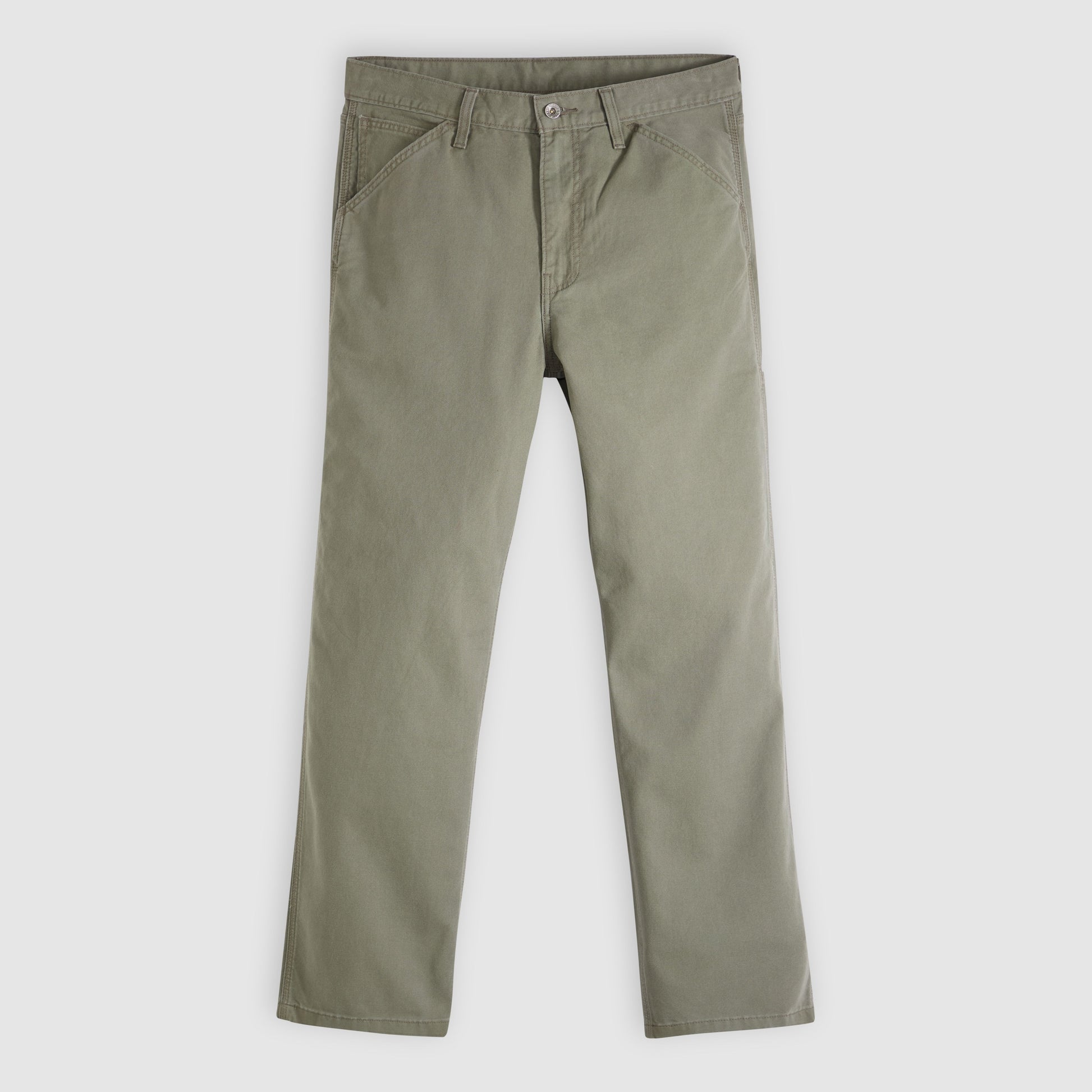 568 Loose Straight Carpenter Trousers Dried Oregano