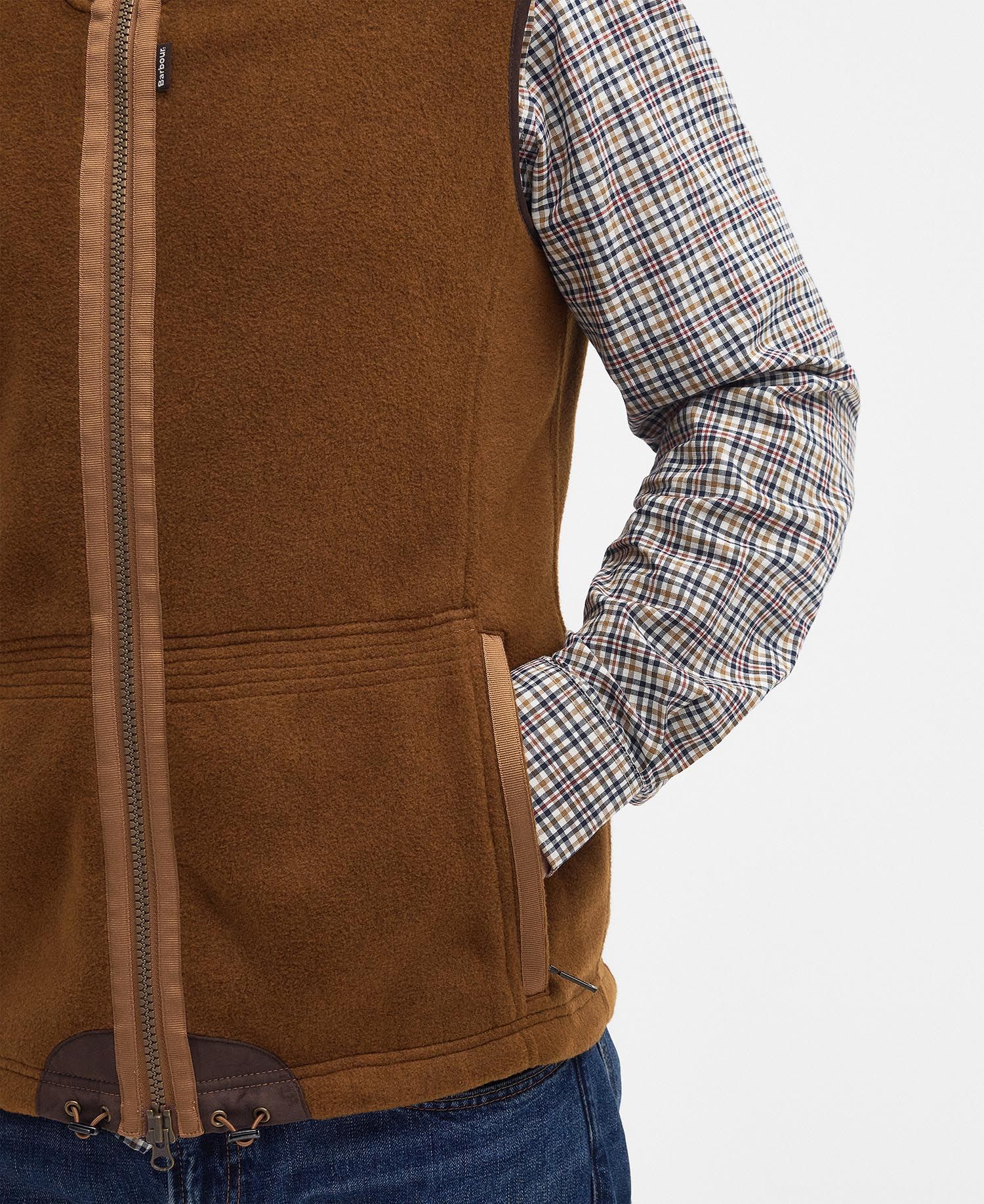 Langdale Fleece Gilet Brown