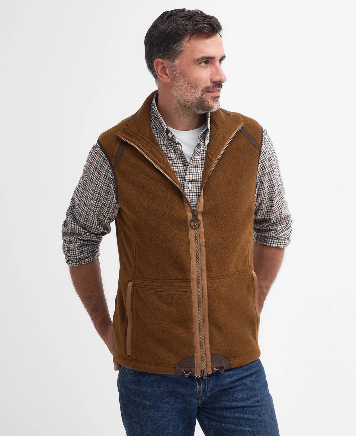 Langdale Fleece Gilet Brown