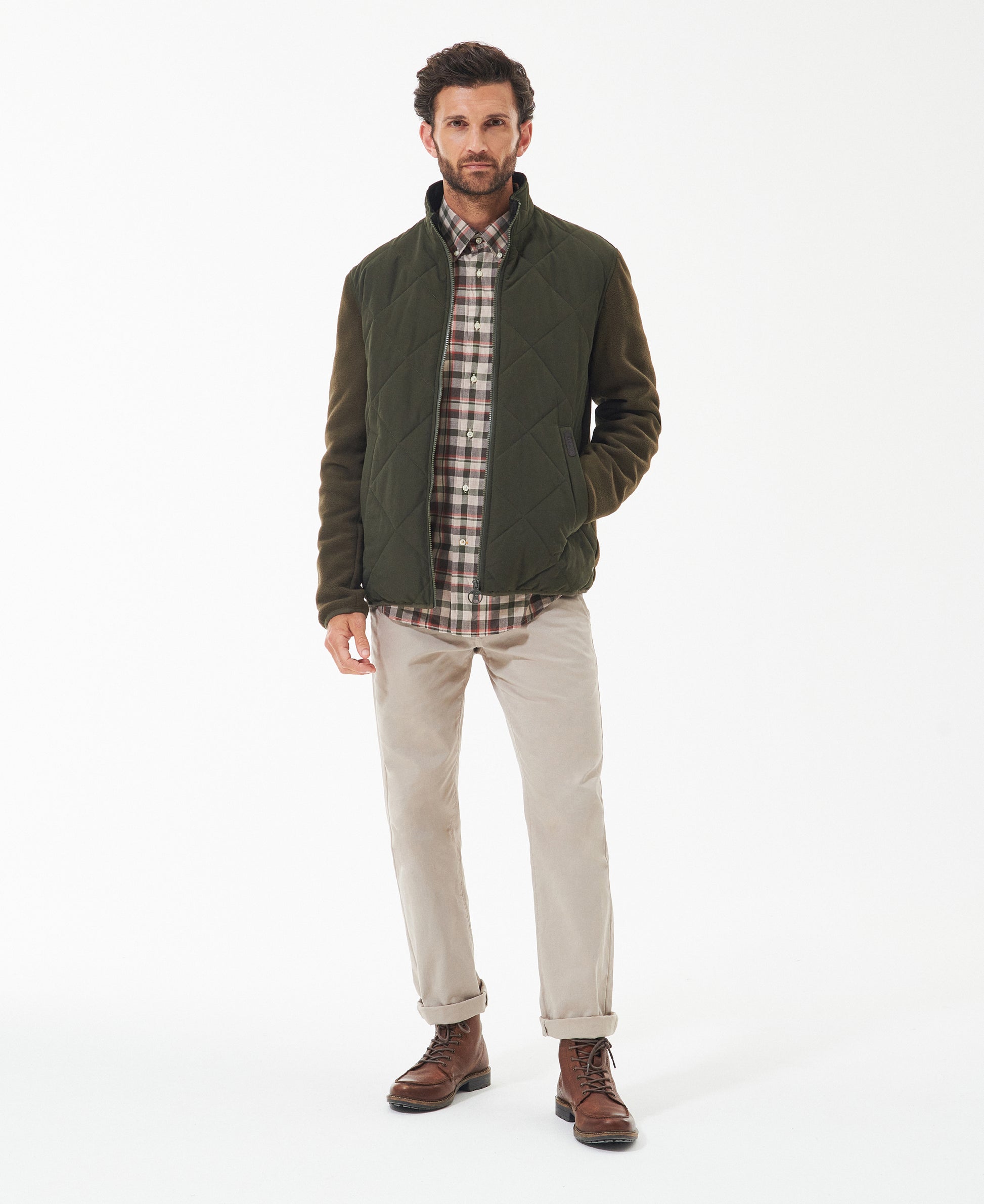 Hybrid Fleece Jacket Olive