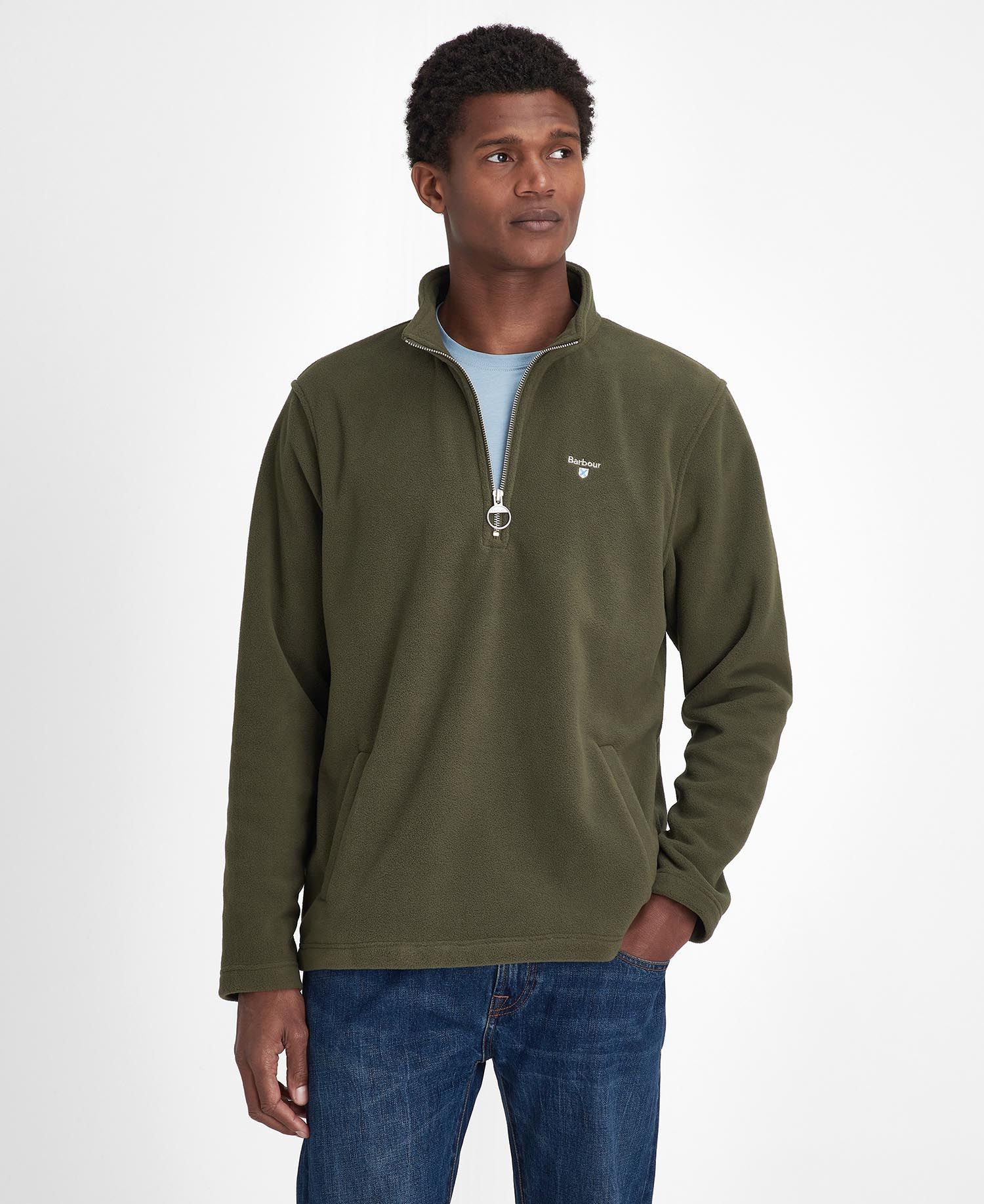 Essentials Half Zip Fleece Olive