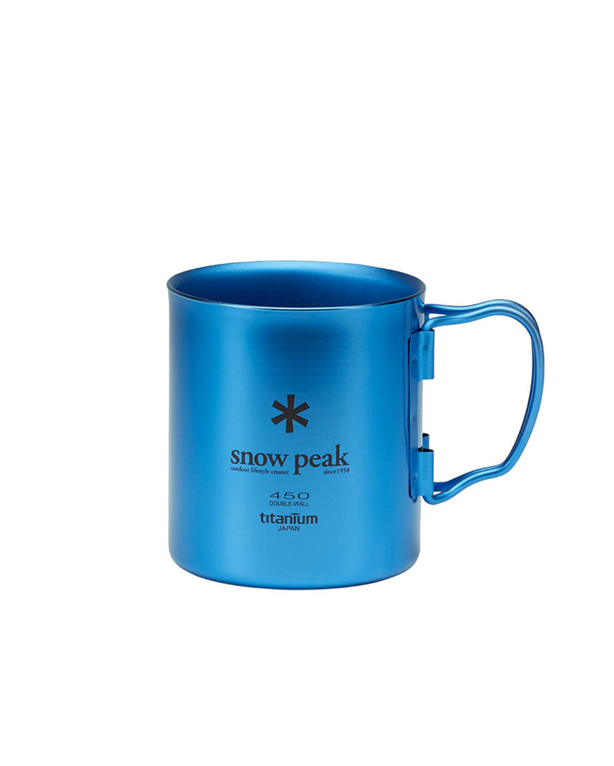 Titanium double wall 450g Blue Mug