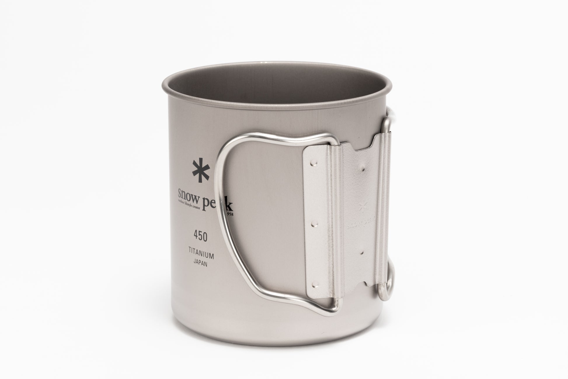 Titanium Single Wall Mug Silver 450