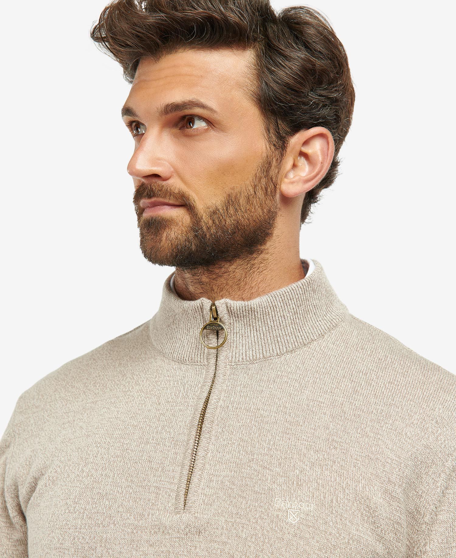 Men's Firle Half Zip Stone