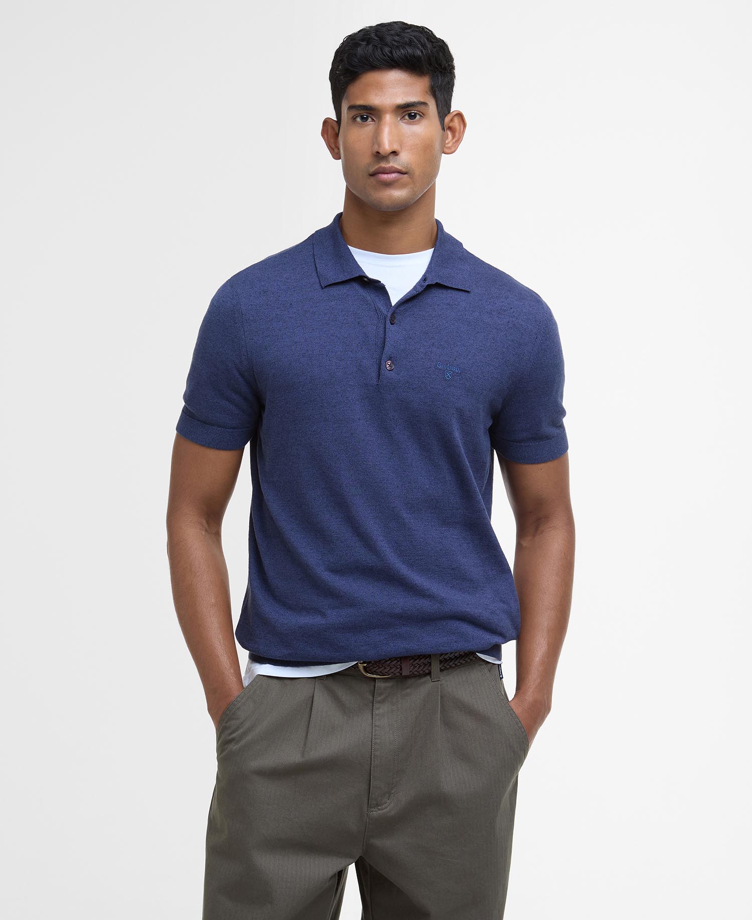 Buston Knit Polo Navy