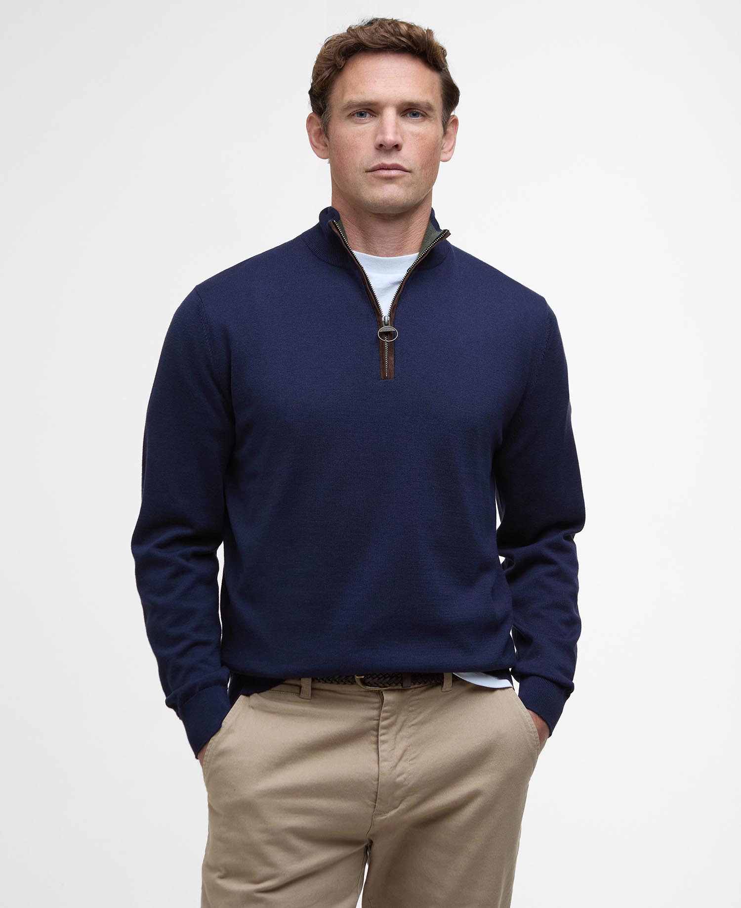 Bayfield Knitted Half Zip Jumper Navy