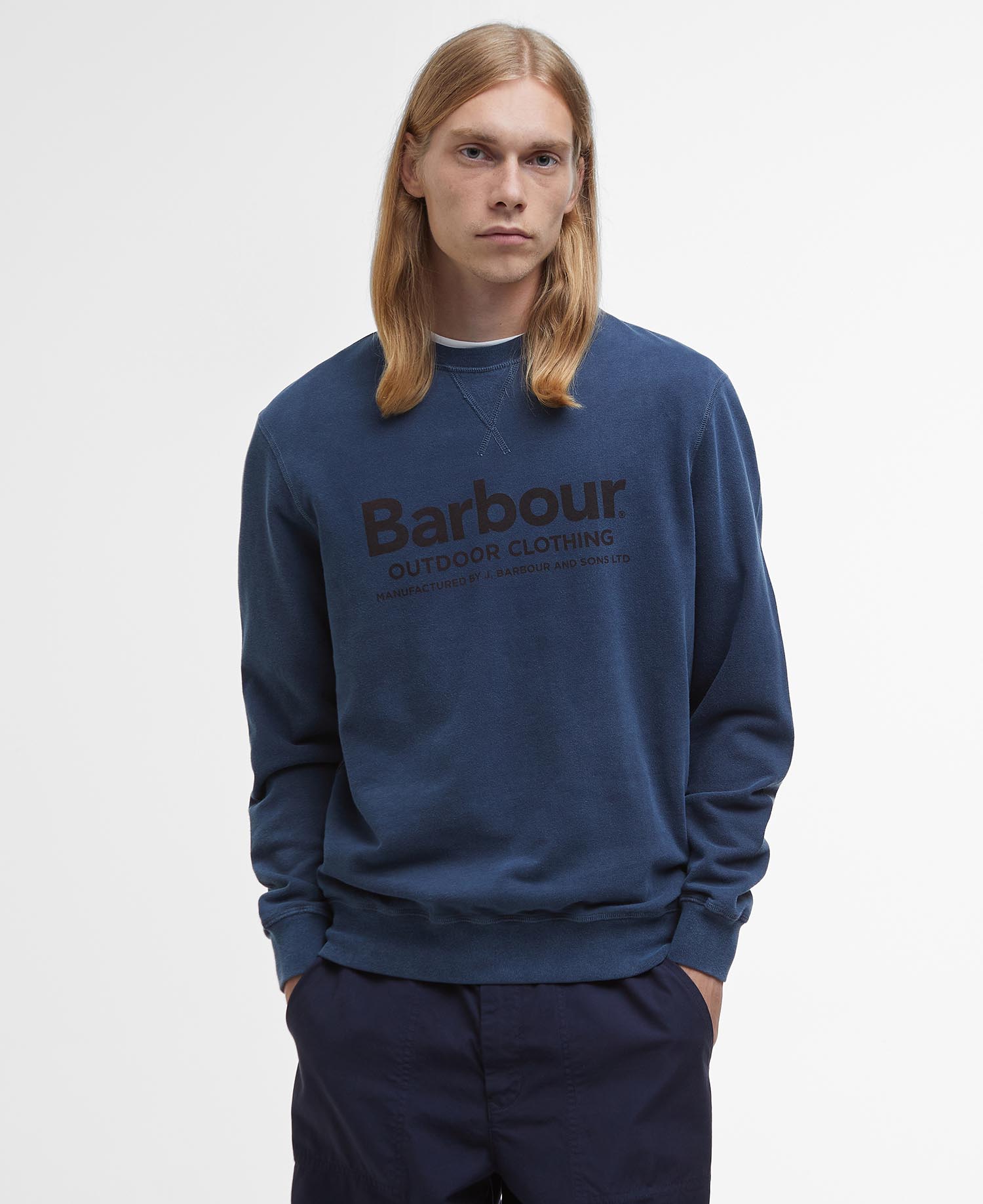 Larkhill Crew Neck Sweatshirt Navy