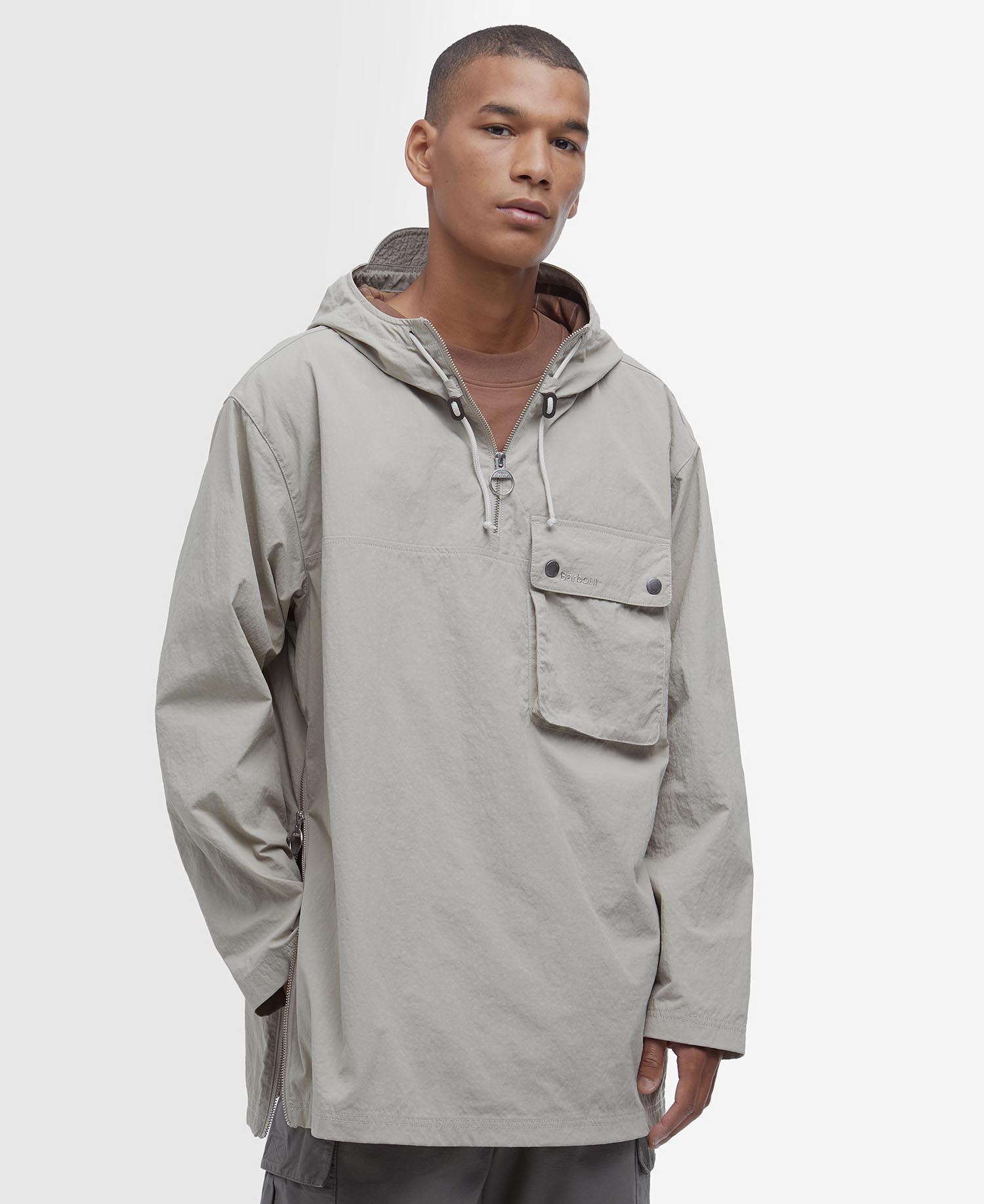 Durham Hooded Overshirt Grey