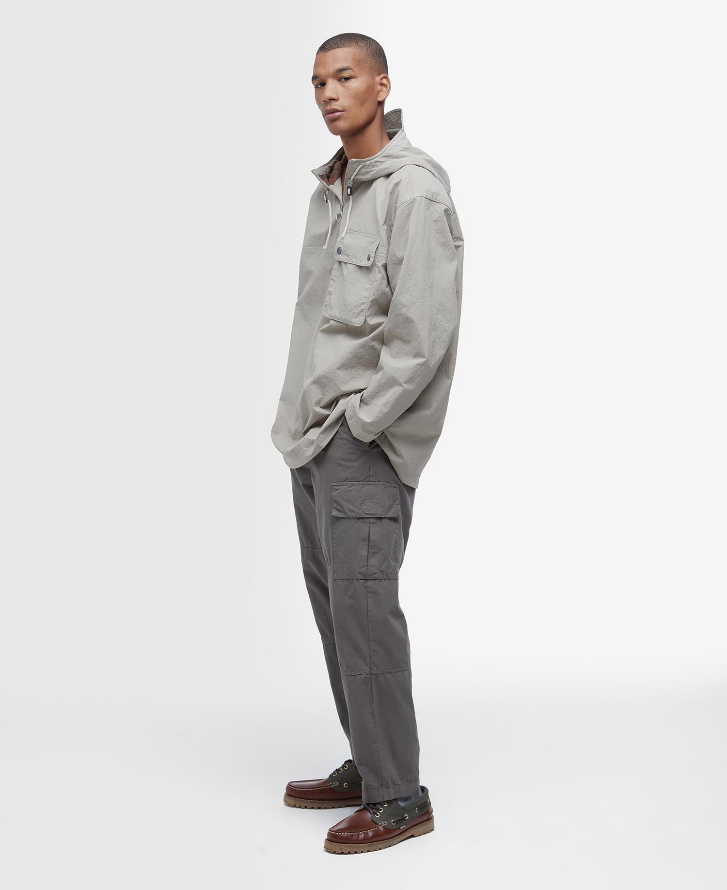 Durham Hooded Overshirt Grey