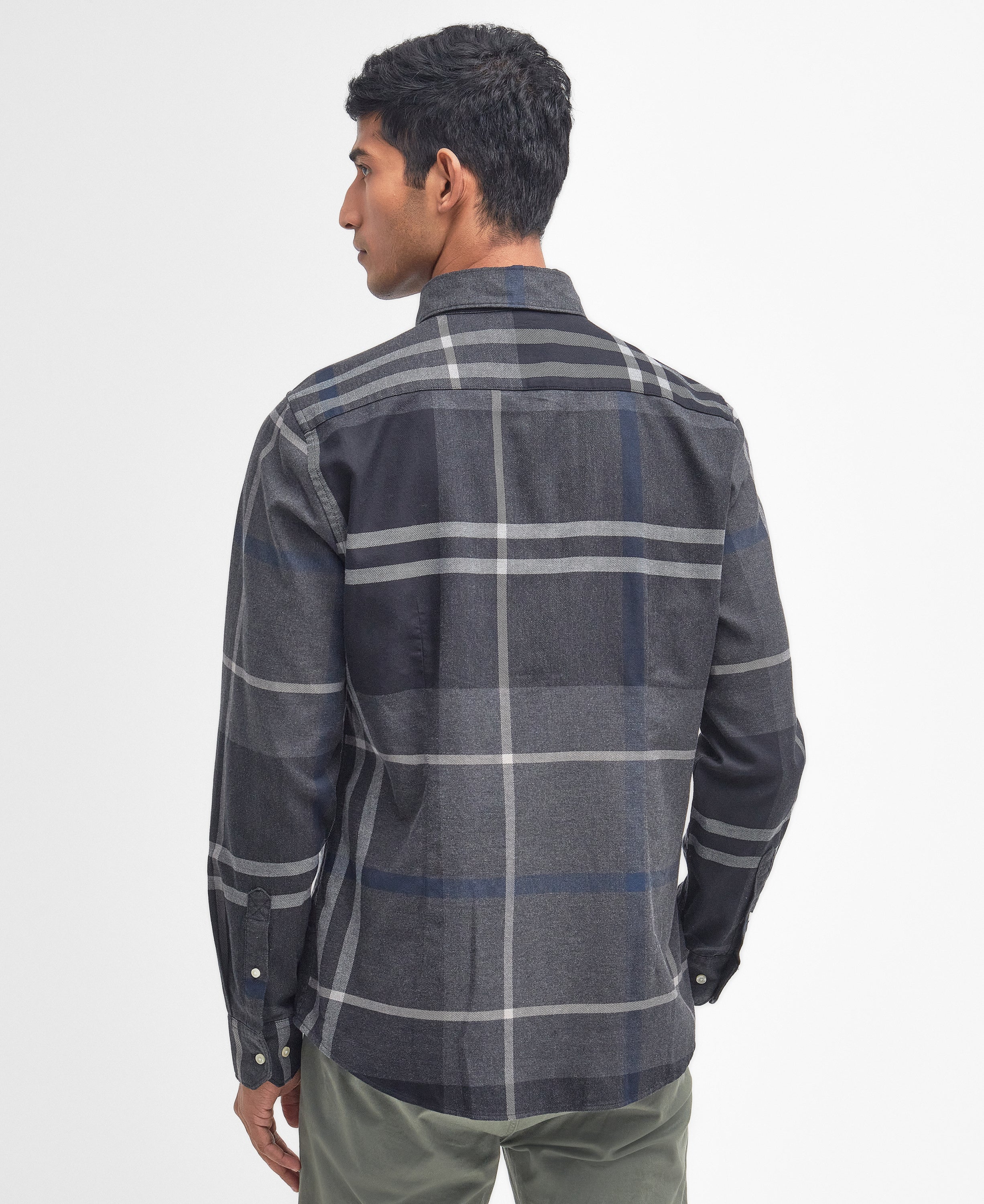 Dunoon Shirt Graphite Barbour Out With Style