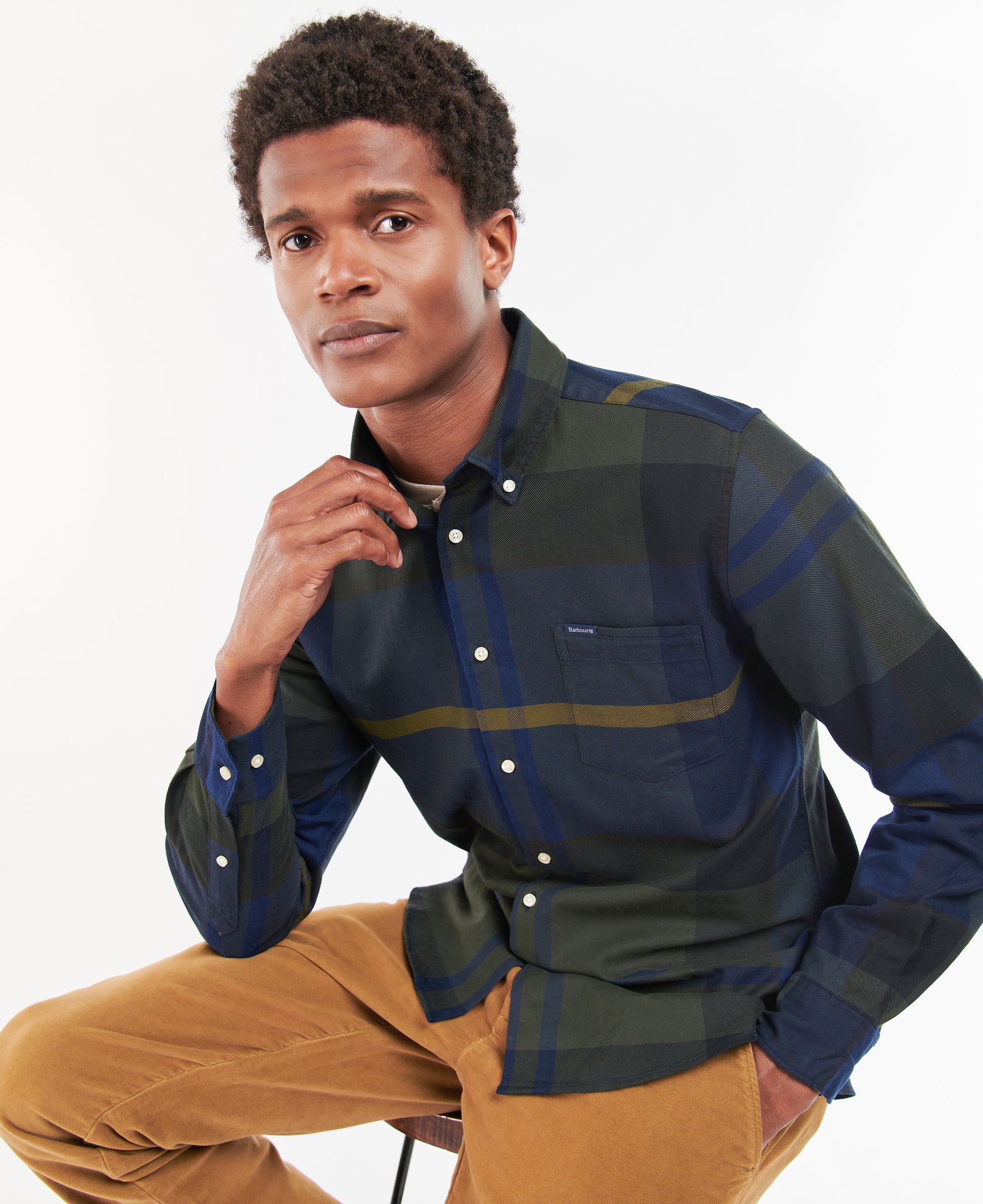 Dunoon Shirt Olive Night