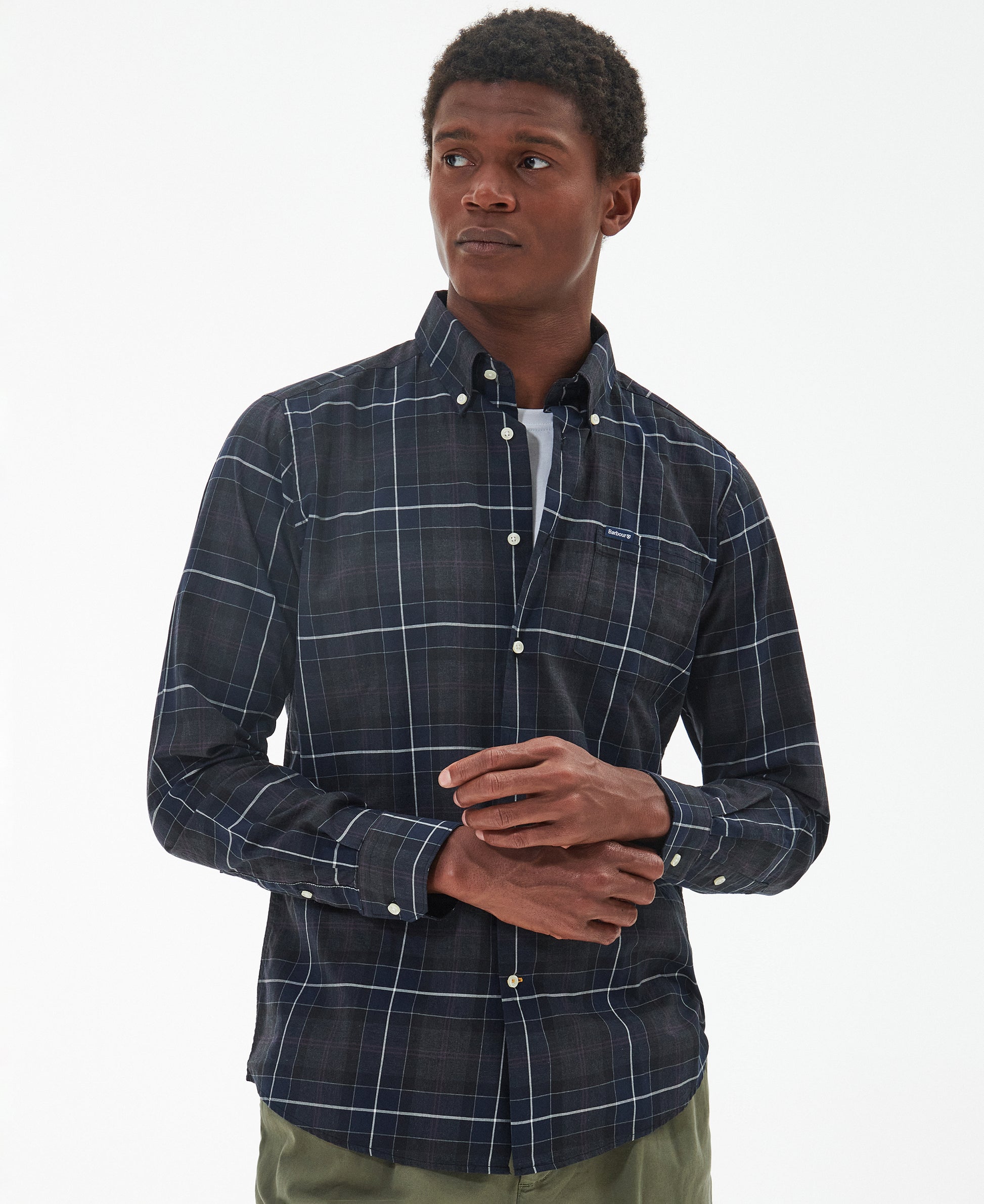 Wetheram Tailored Shirt Black Slate