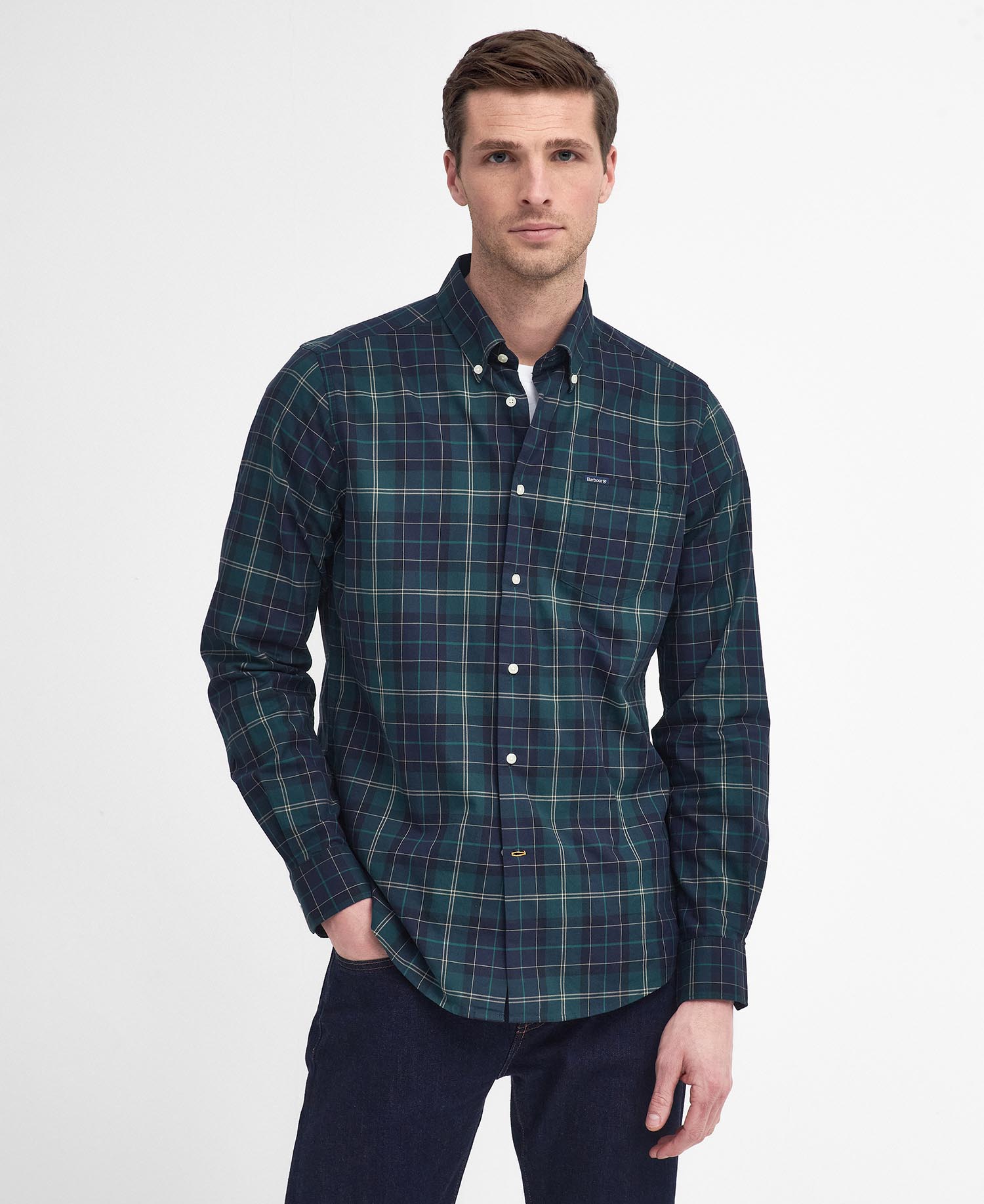 Wetheram Tailored Shirt Green Loch