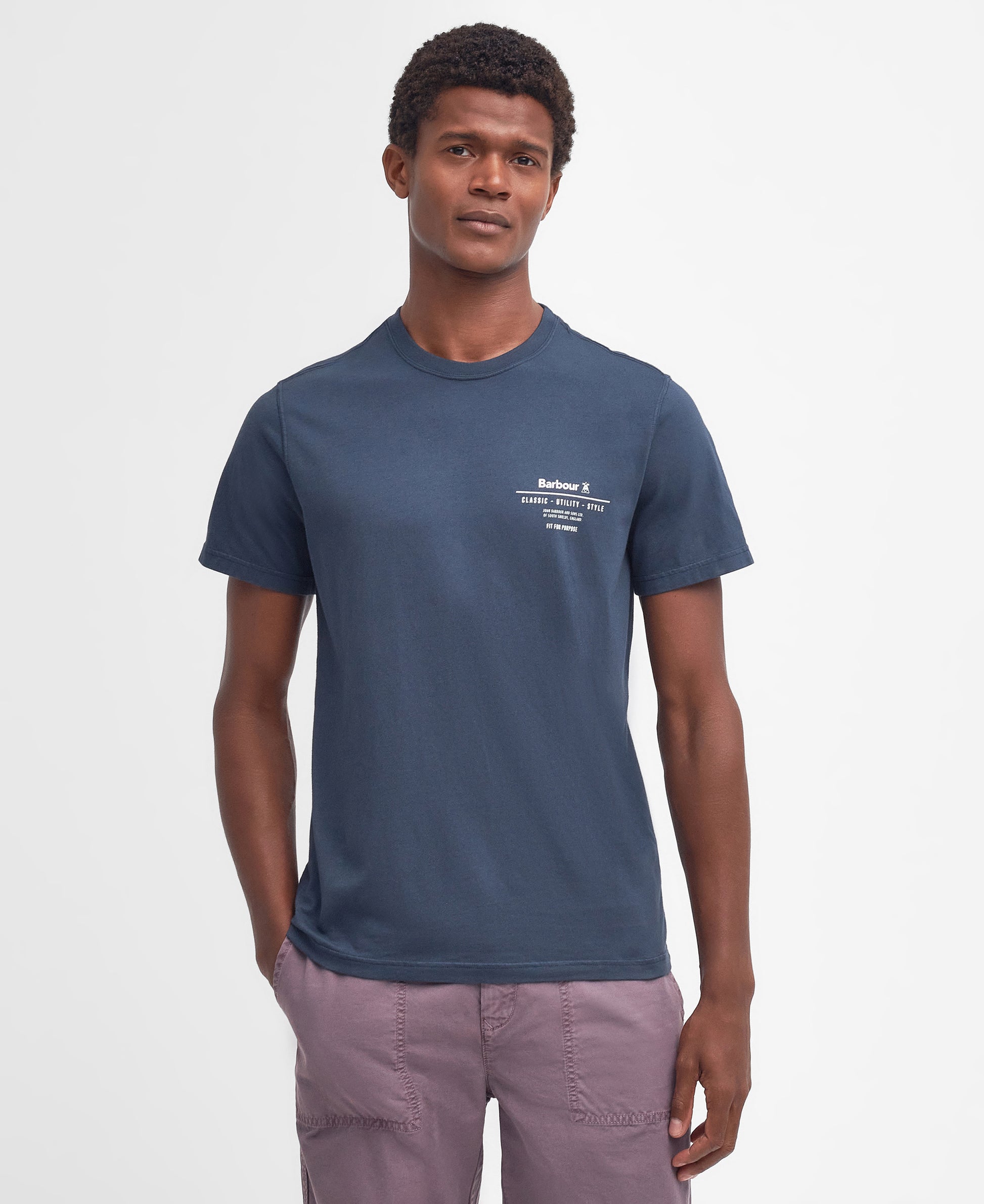 Hickling Tailored Fit T-Shirt Navy