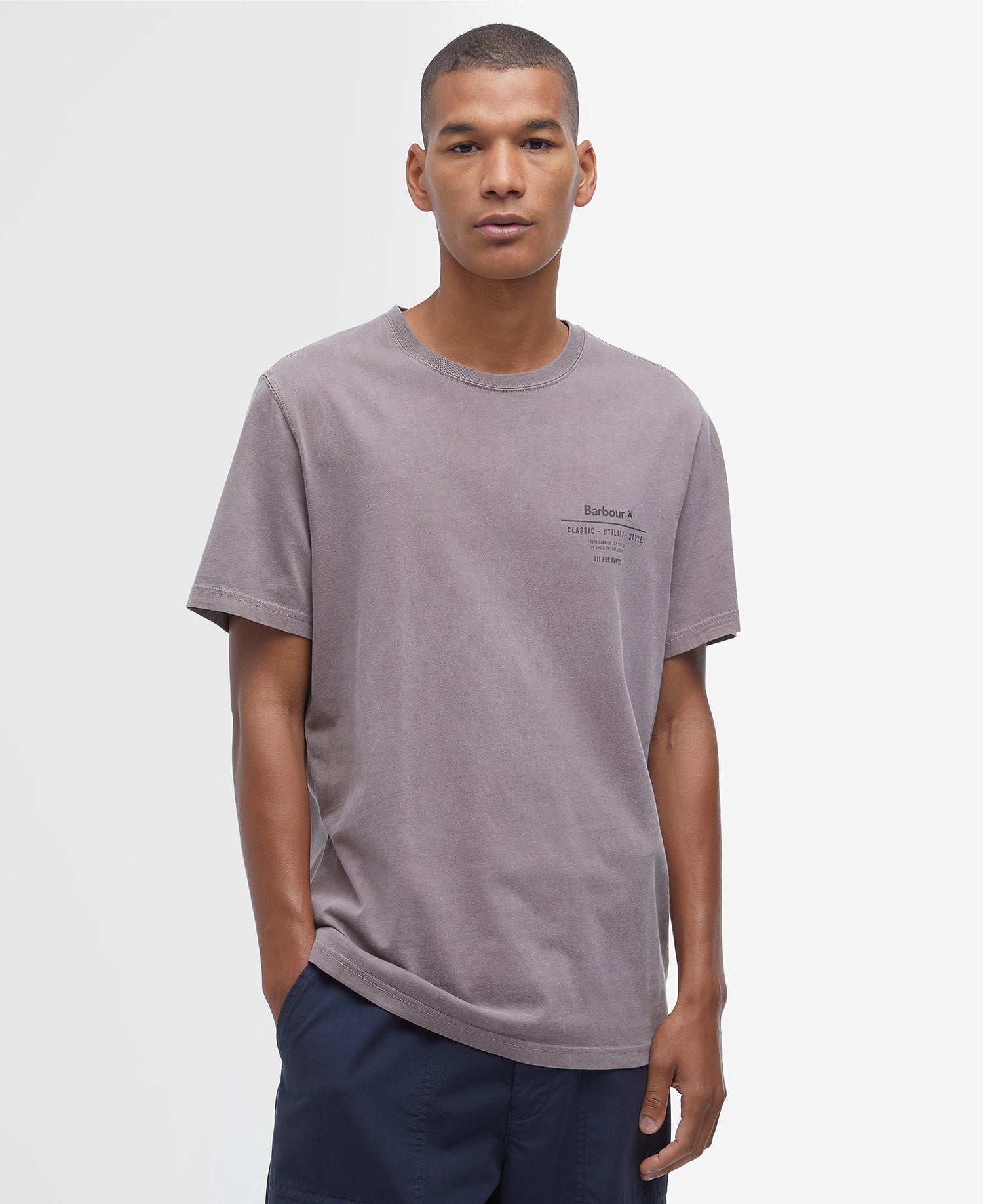Hickling Tailored Fit T-Shirt Purple