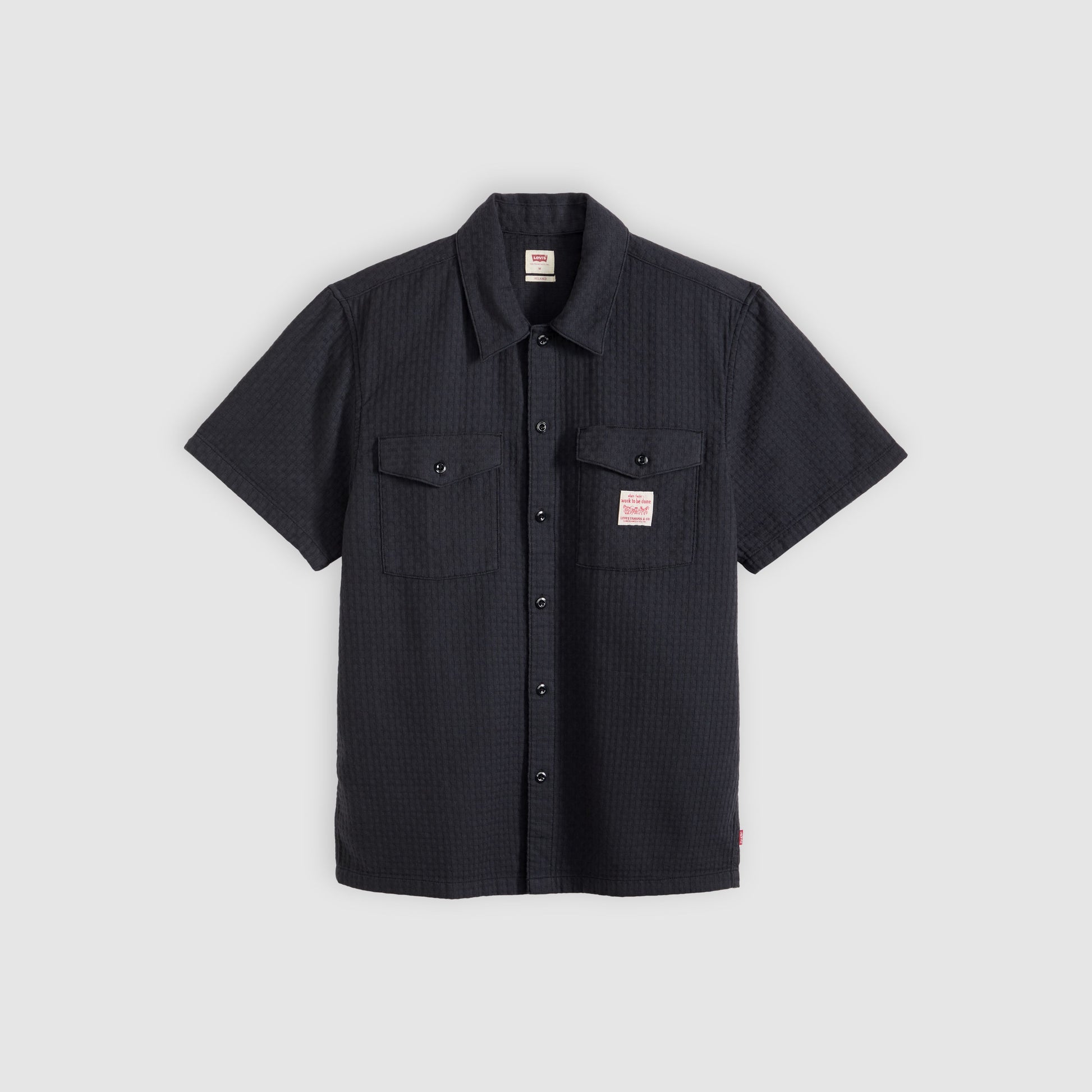 Short Sleeve Worker Shirt Dark Phantom
