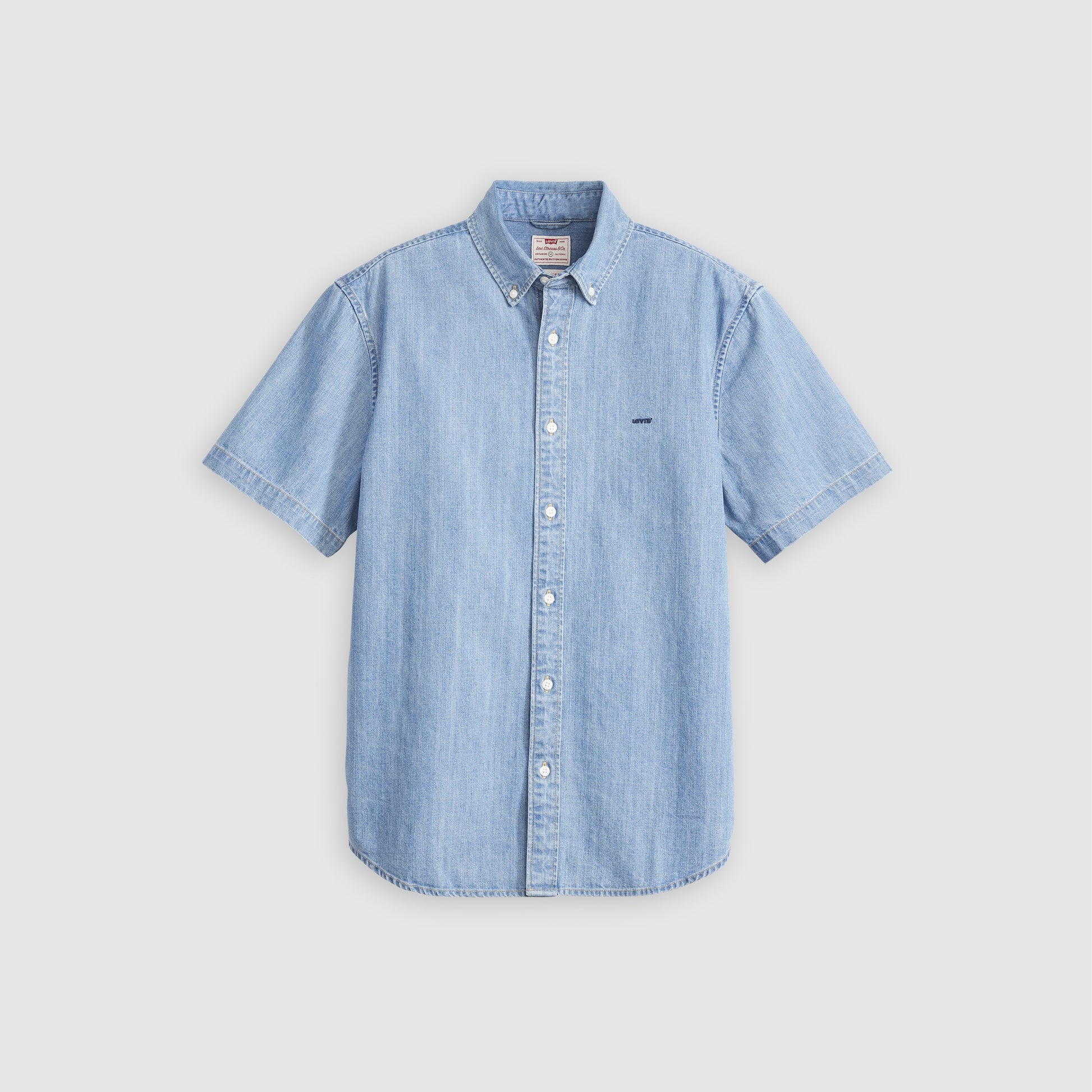Authentic Button Down Shirt Mid Blue Wash