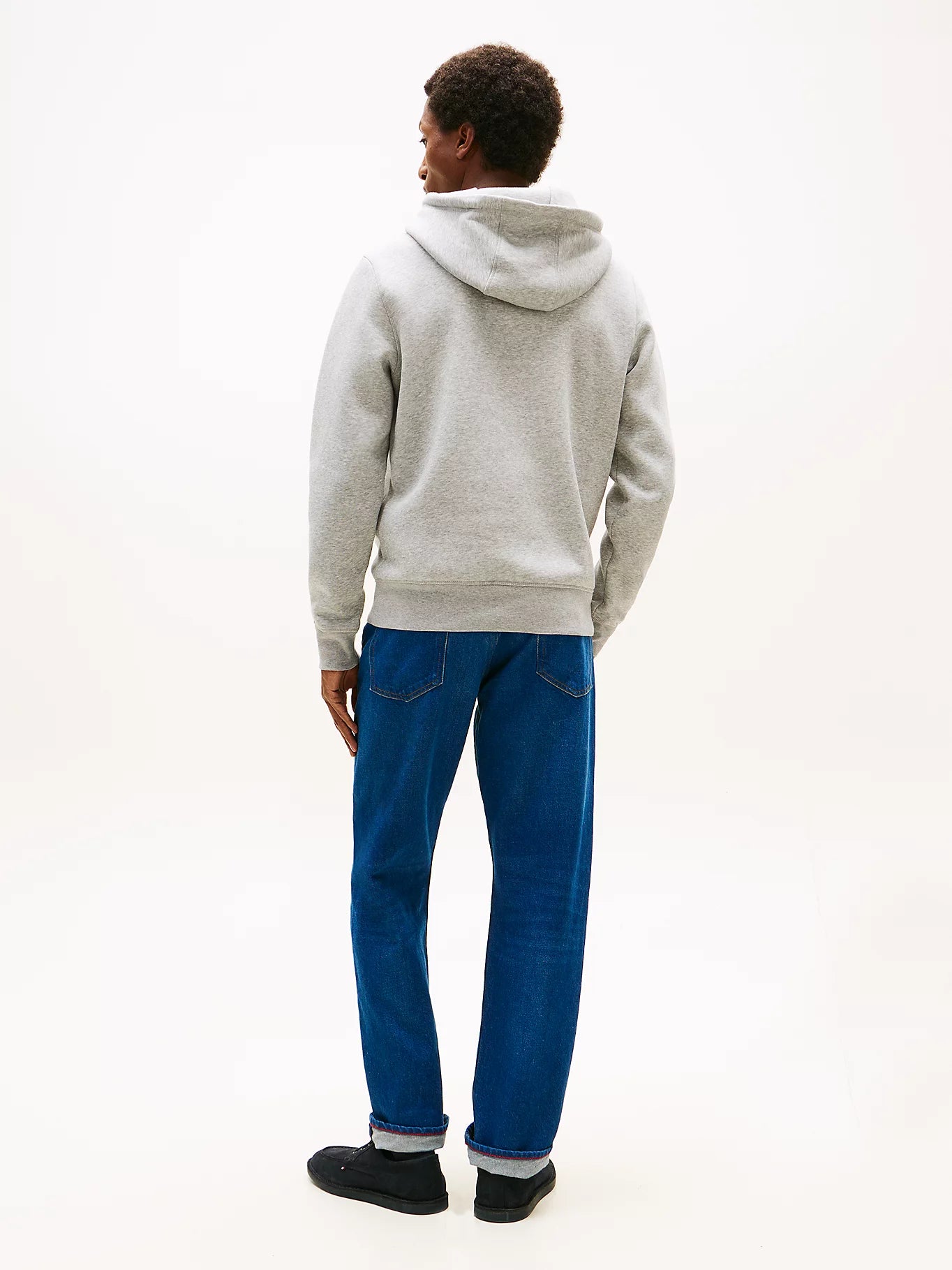 Core Tommy Logo Hoodie Heather Grey