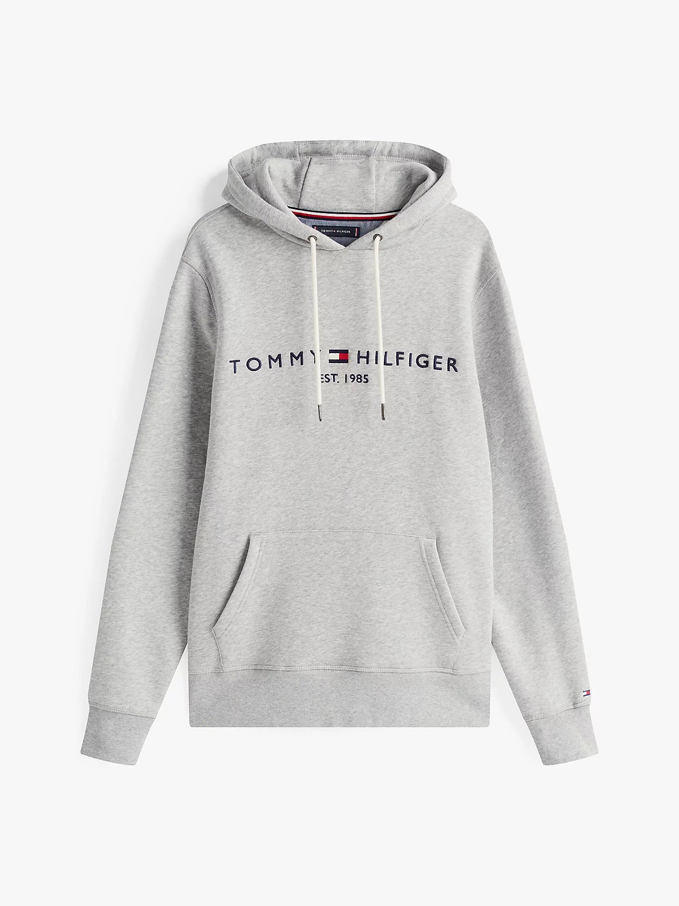 Core Tommy Logo Hoodie Heather Grey