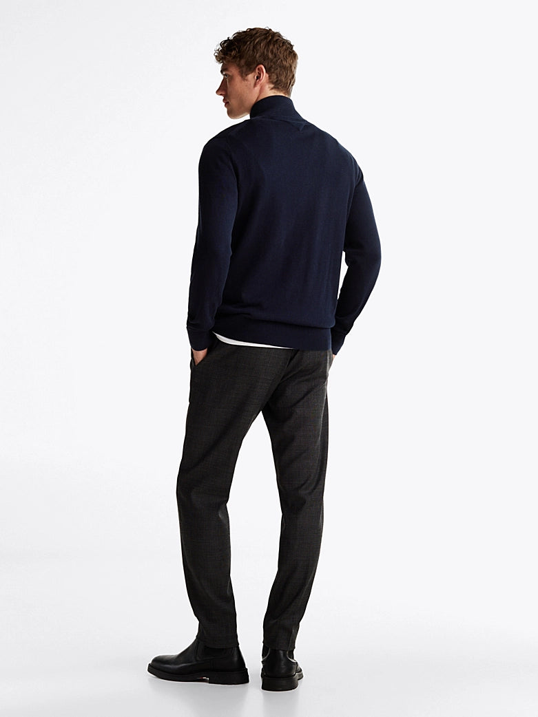Half Zip Jumper with Cashmere