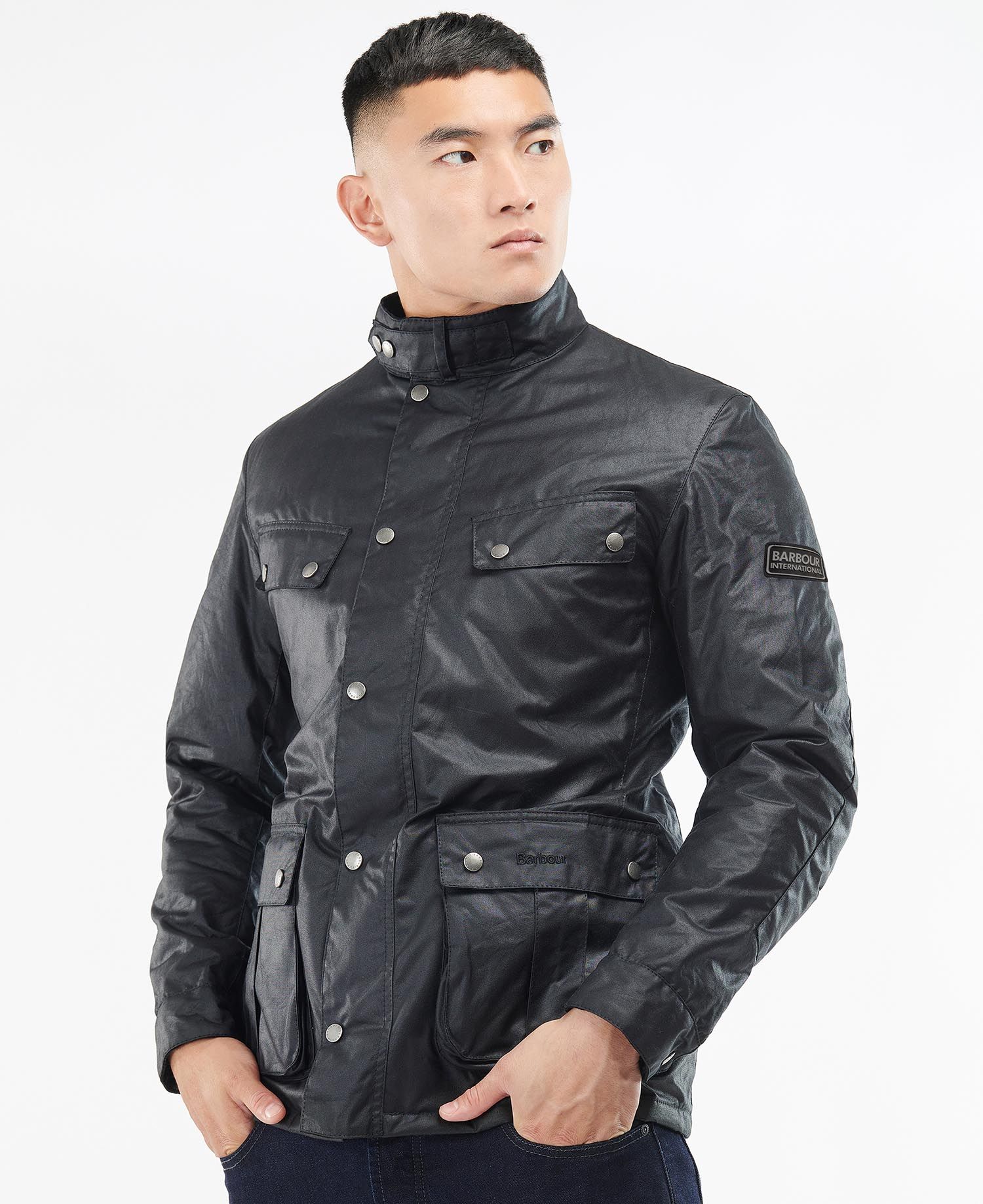 Tourer Duke Wax Jacket Navy