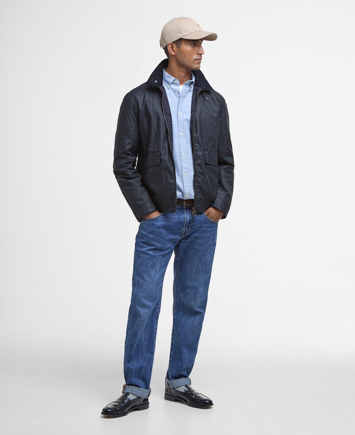 Newbury Wax Jacket Navy