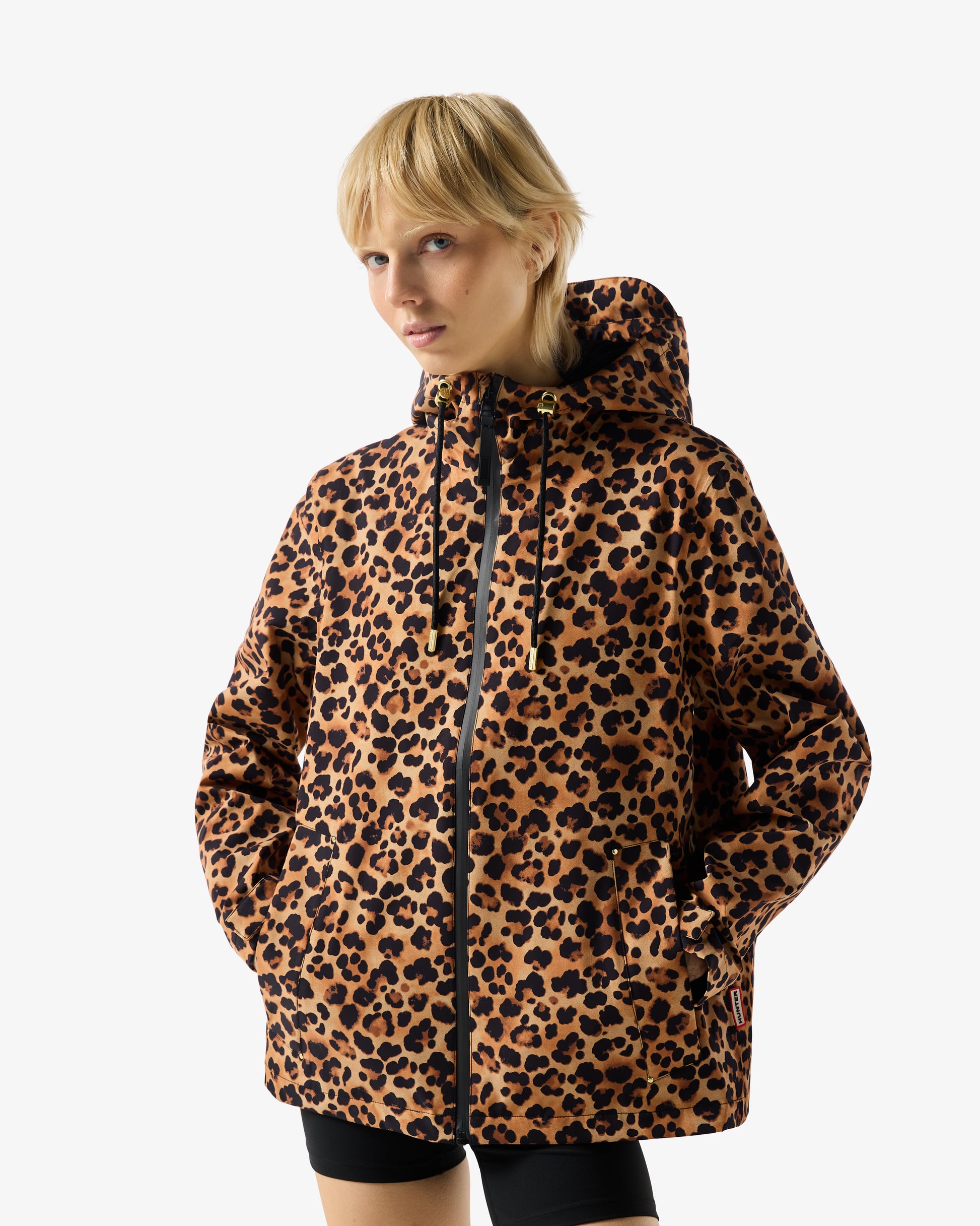 Original Waterproof Printed Jacket Leopard Print