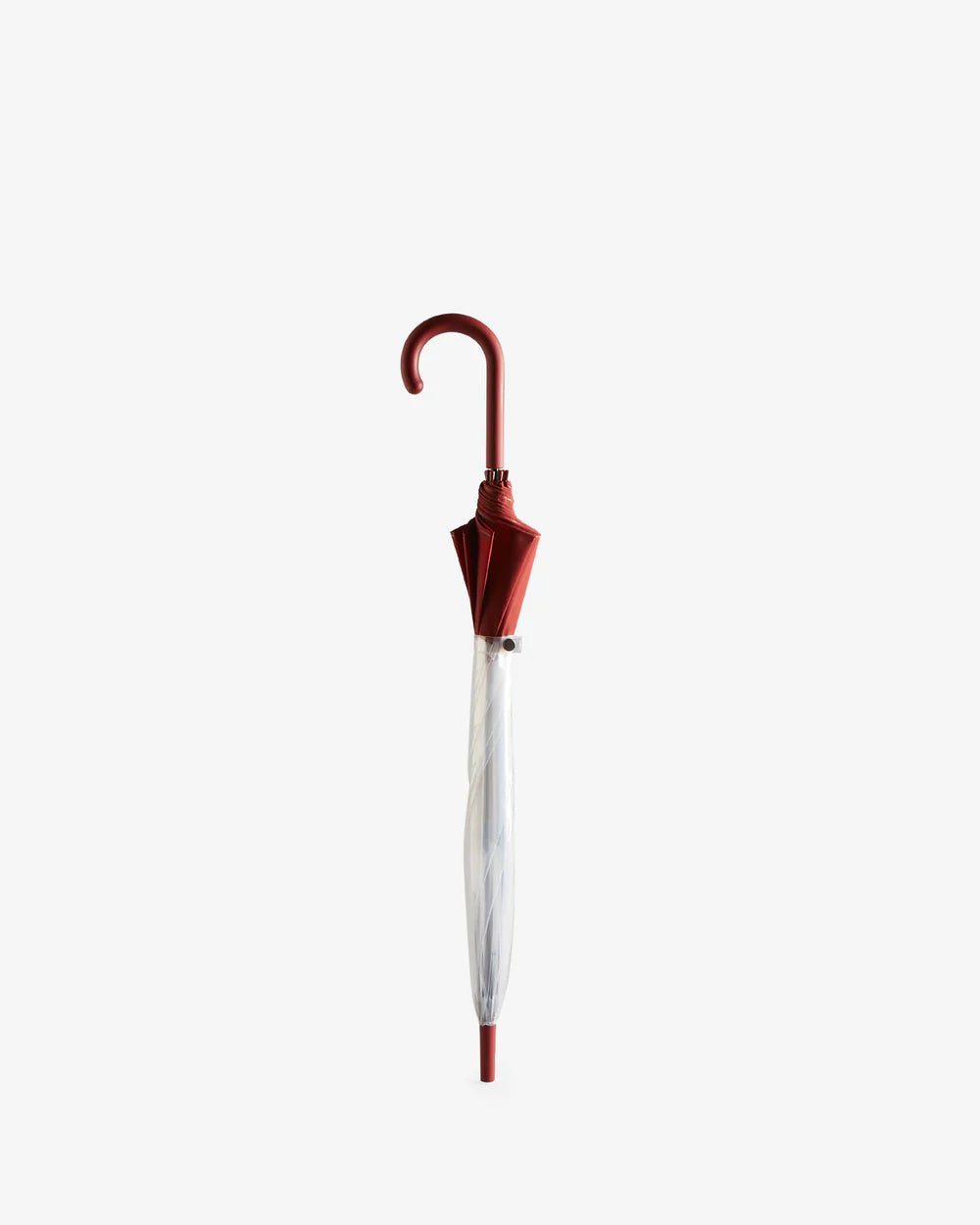 Transparent Moustache Bubble Umbrella Military Red