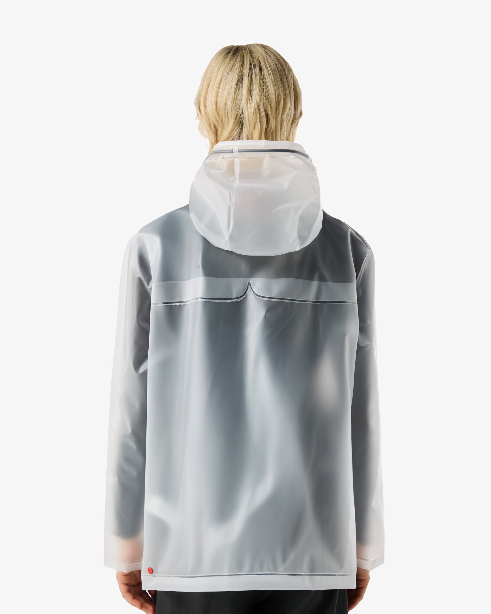 Unisex Izzy PU Hooded Jacket Clear Matte