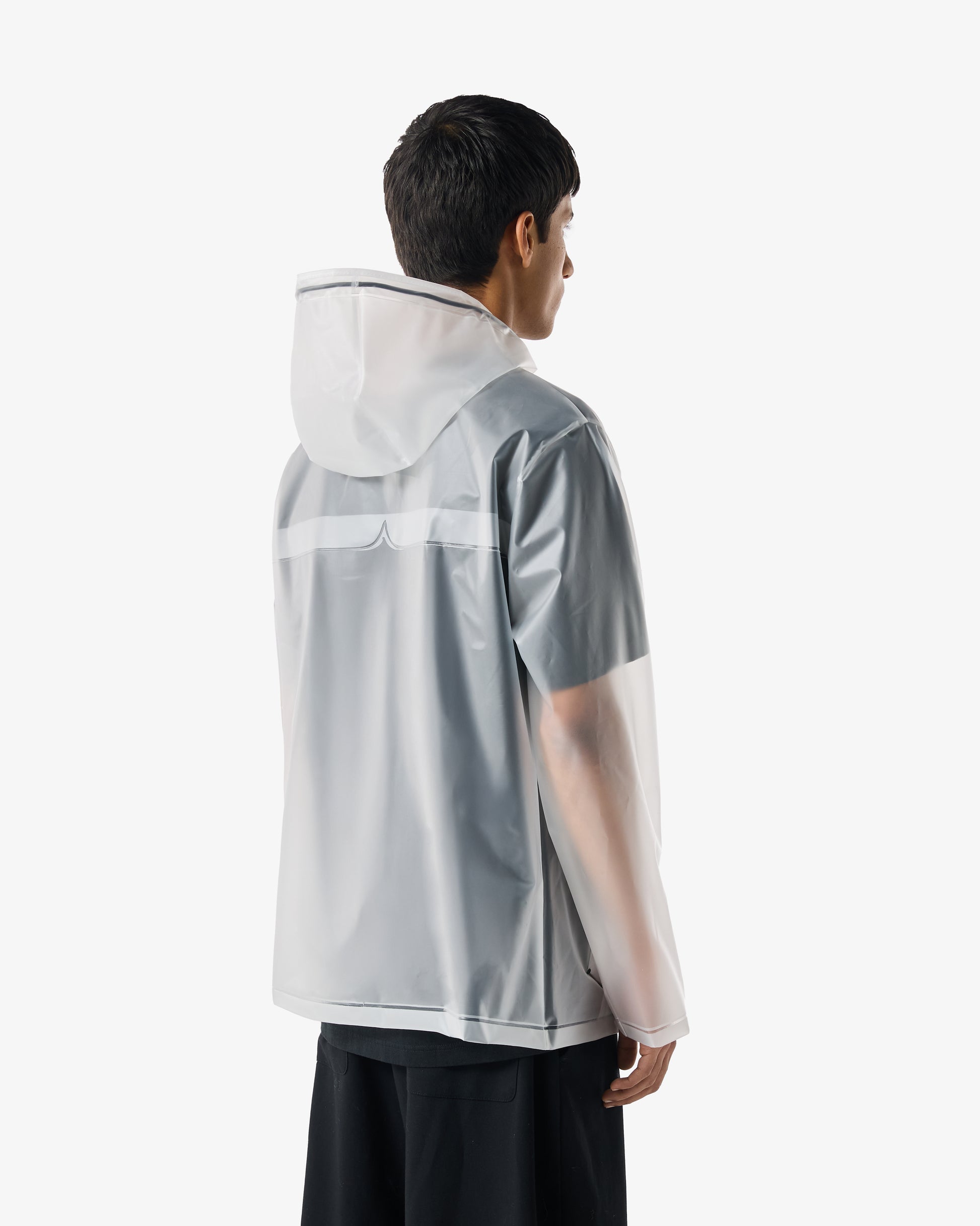Unisex Izzy PU Hooded Jacket Clear Matte