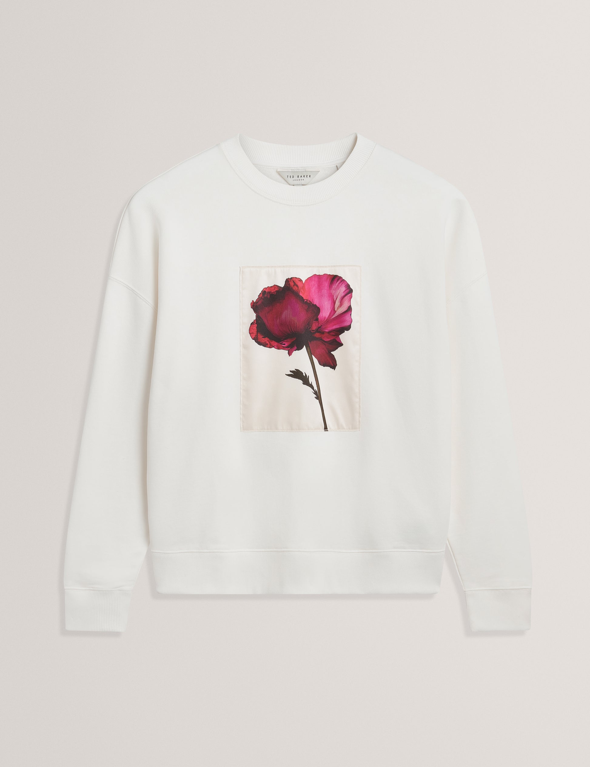 Floral Patch Detail Sweatshirt