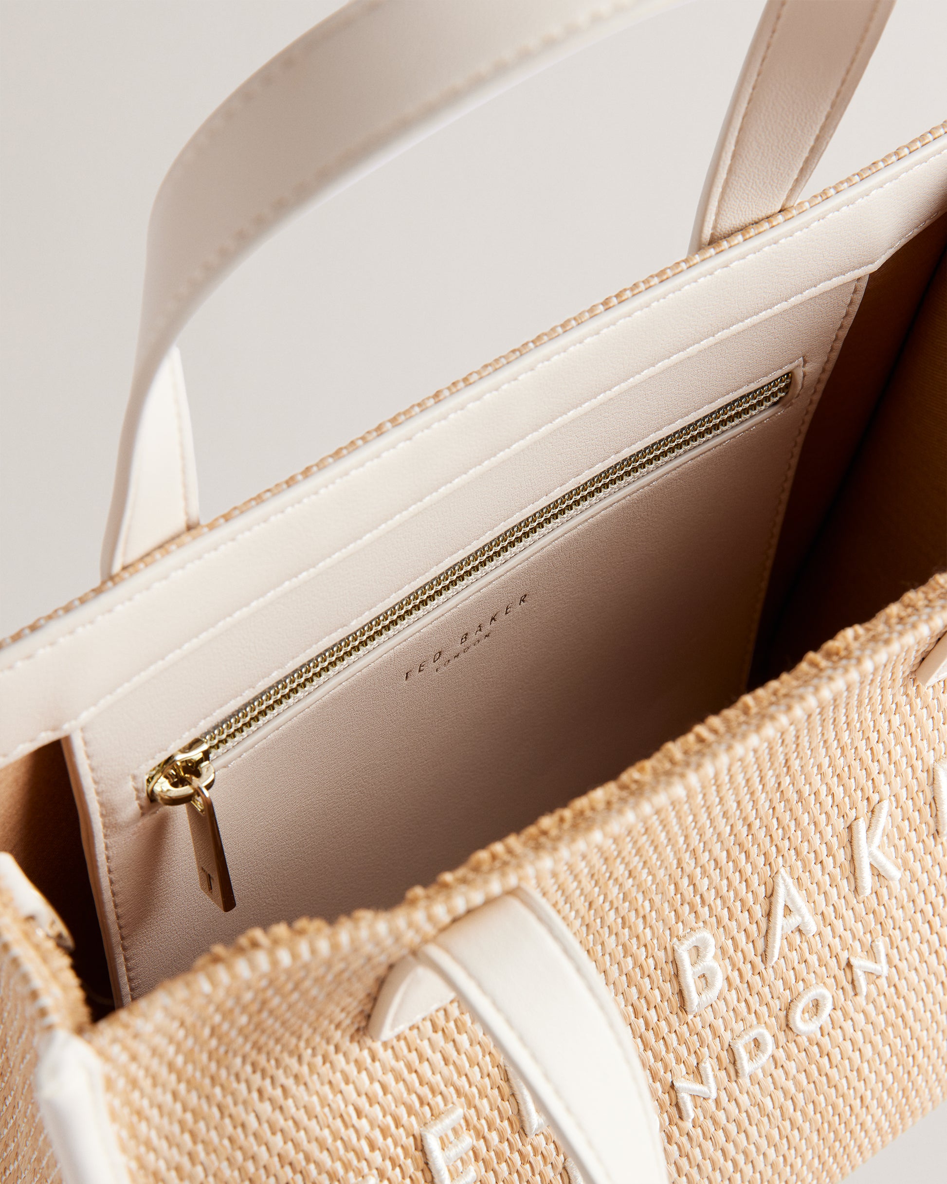 Faux Raffia Small Icon Bag