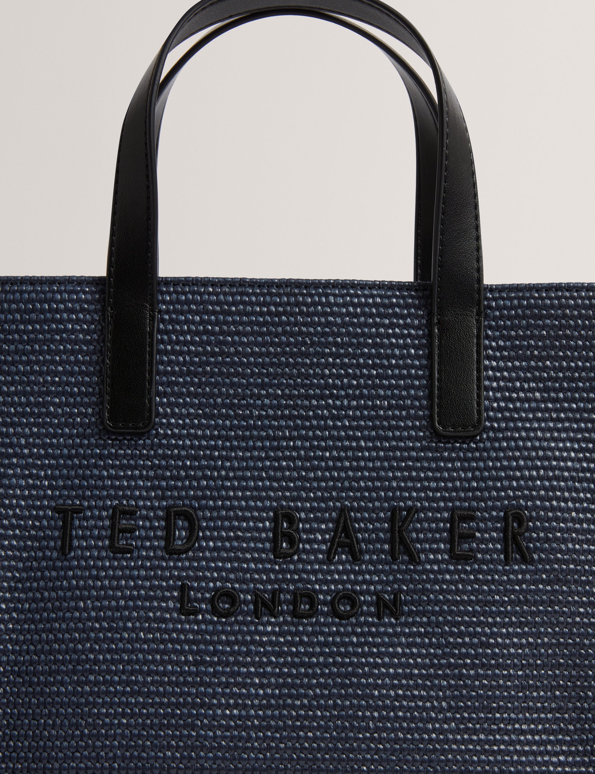 Faux Raffia Small Icon Bag
