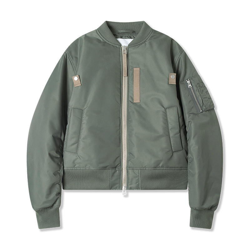 Men's MA-1 Padded Bomber Jacket Dark Green