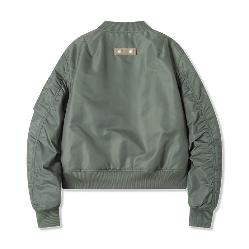 Men's MA-1 Padded Bomber Jacket Dark Green