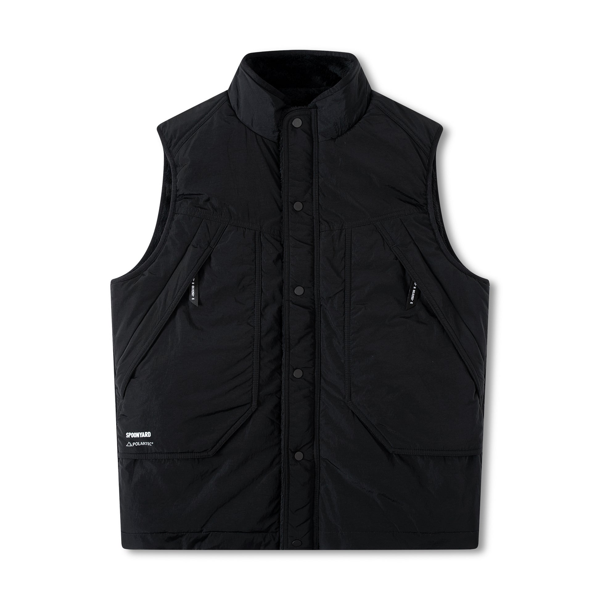 POLARTEC FLEECE REVERSIBLE VEST BLACK