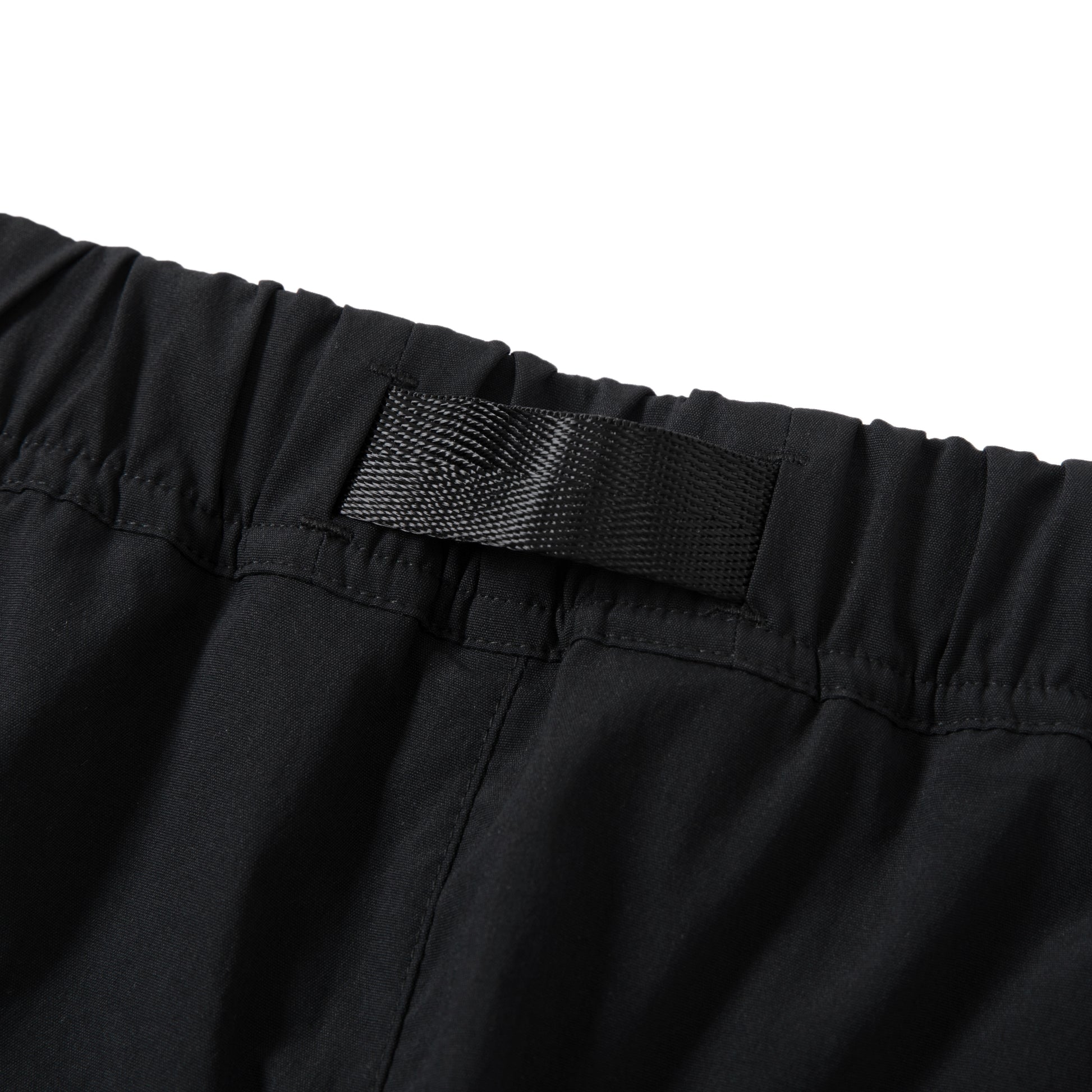 TWO ZIP POCKETS BELTED TECH PANTS BLACK