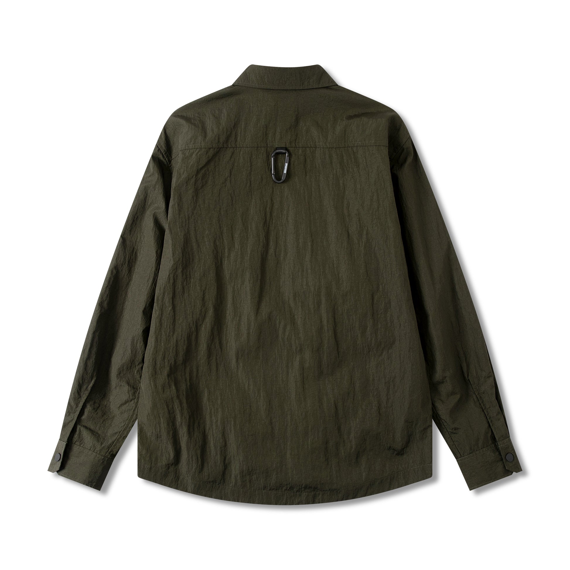 PATCH POCKETS ZIP SHIRT JACKET