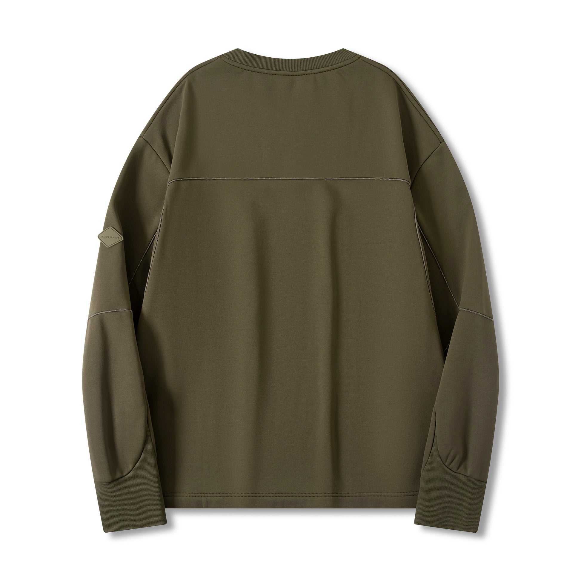 WOVEN CHEST POCKET SWEATSHIRT