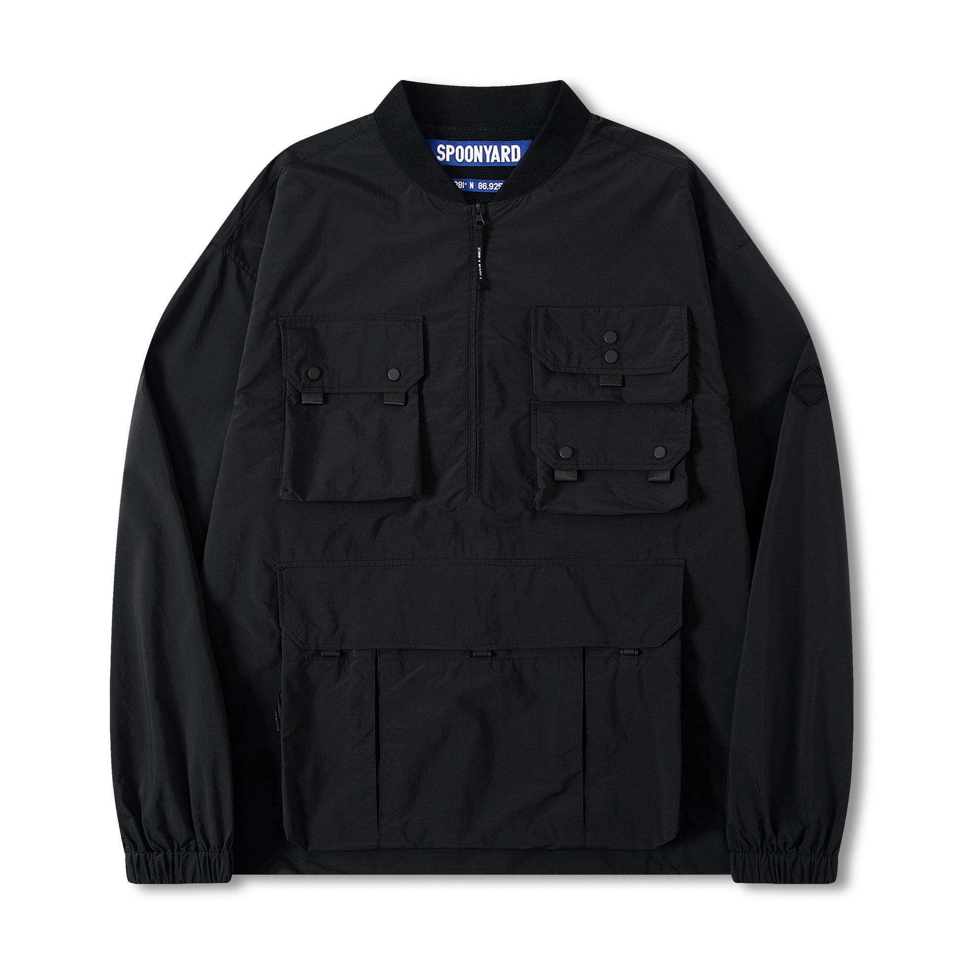 MULTI POCKETS PULLOVER JACKET