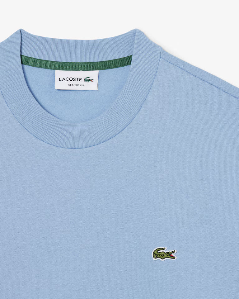 Fleece Crew Neck Sweatshirt Light Blue