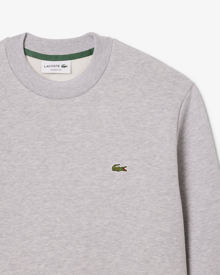 Fleece Crew Neck Sweatshirt Heather Grey