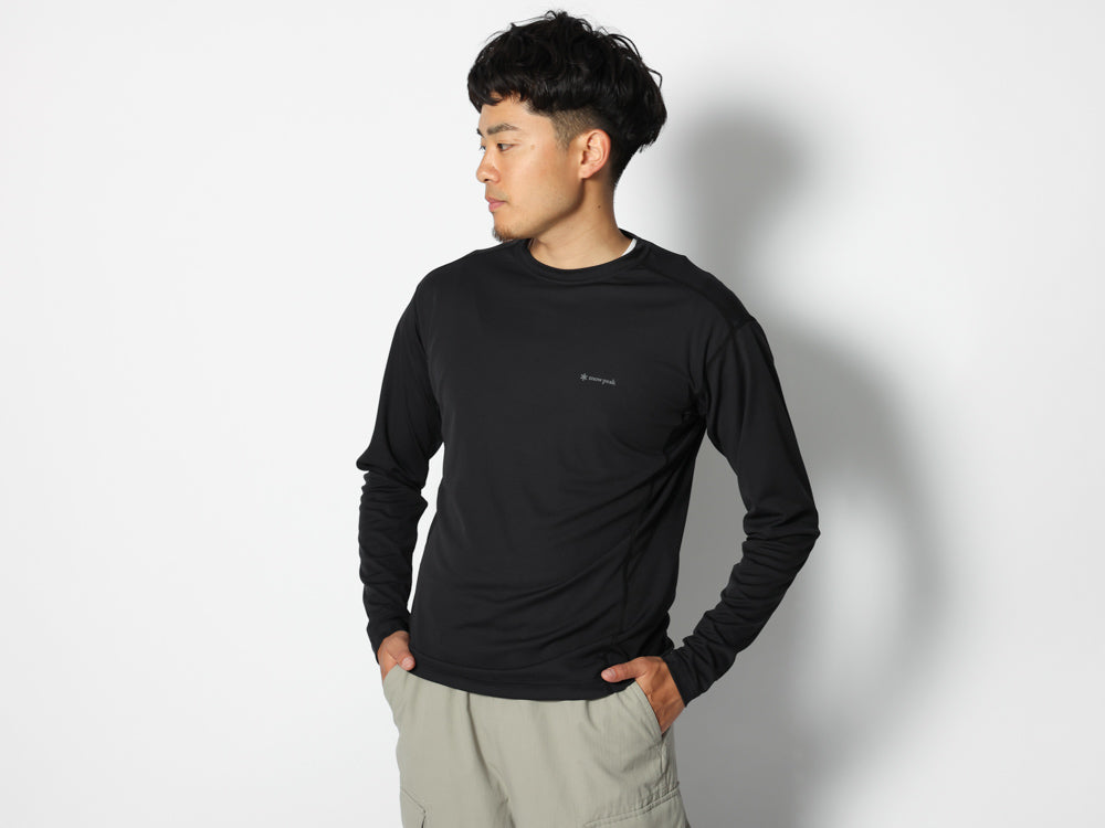 PE Power Dry Long Sleeve T-Shirt Black